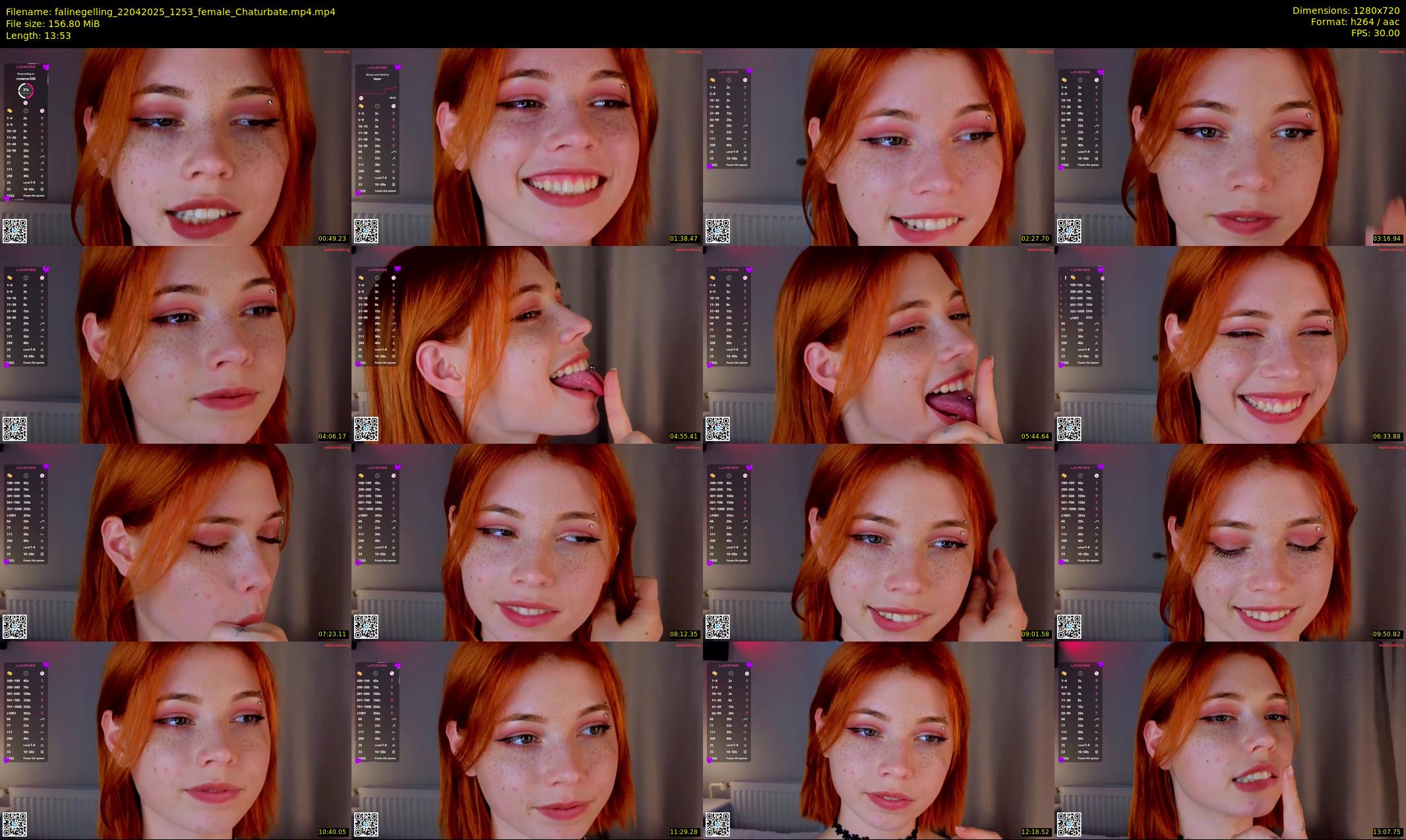falinegelling — 14 minute Chaturbate female cam show recording, 720p, Apr 22, 2025