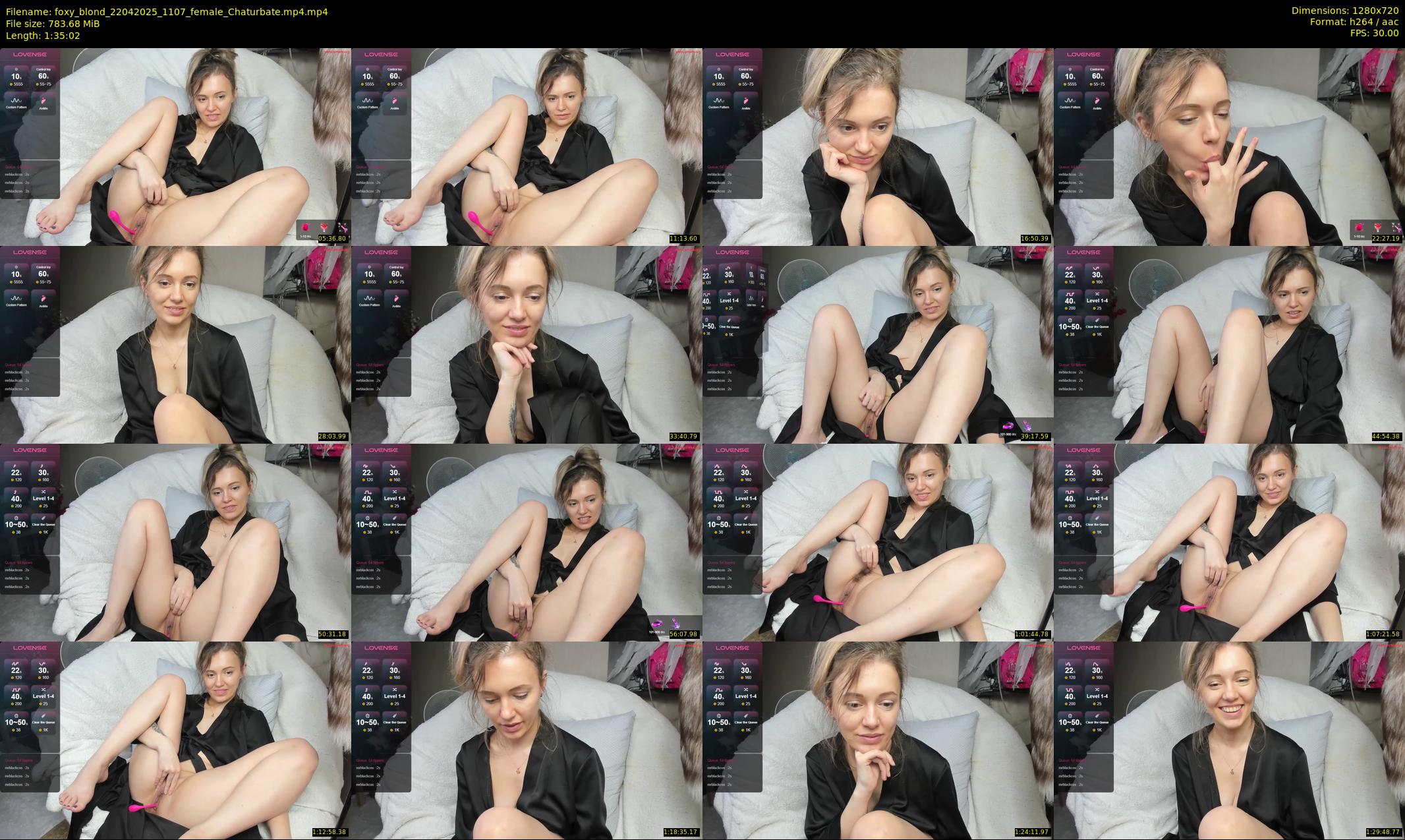 foxy_blond — 96 minute Chaturbate female cam show recording, 720p, Apr 22, 2025