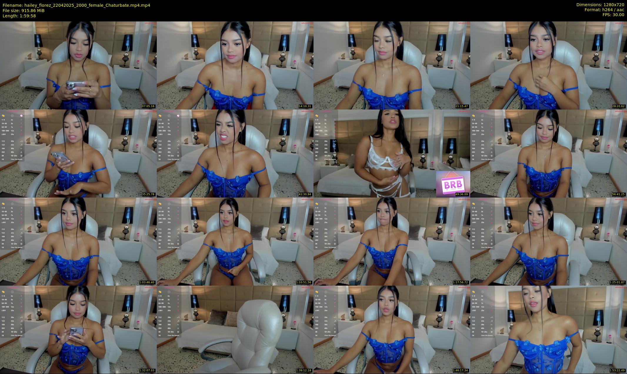hailey_florez — 120 minute Chaturbate female cam show recording, 720p, Apr 22, 2025