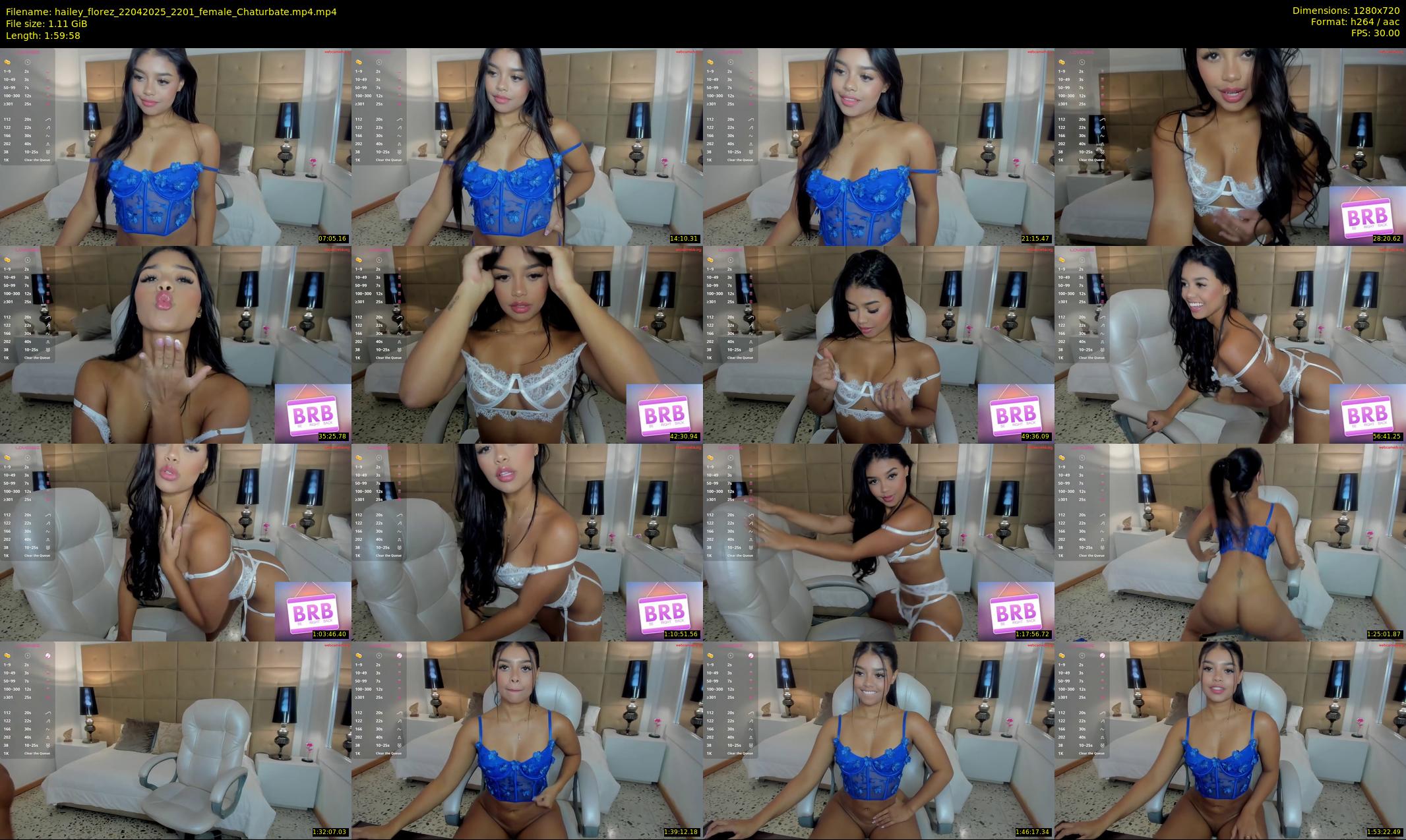 hailey_florez — 120 minute Chaturbate female cam show recording, 720p, Apr 22, 2025