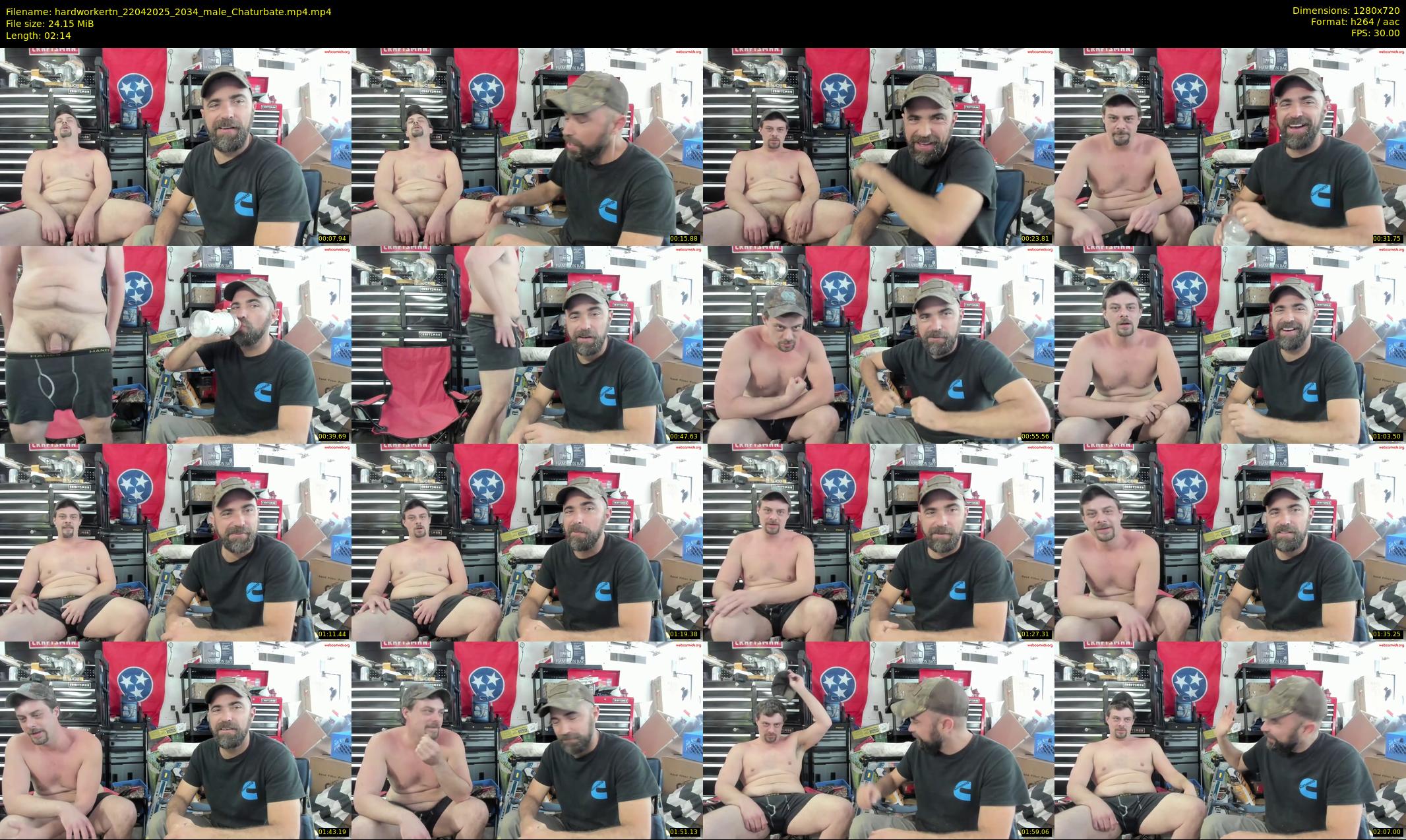 hardworkertn — 3 minute Chaturbate male cam show recording, 720p, Apr 22, 2025