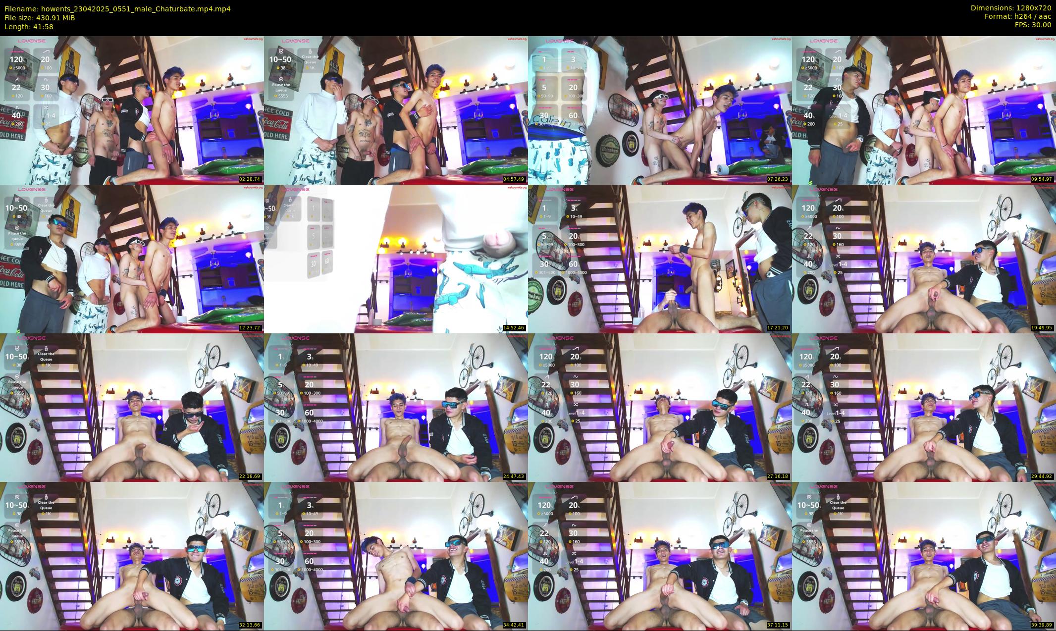 howents — 42 minute Chaturbate male cam show recording, 720p, Apr 23, 2025