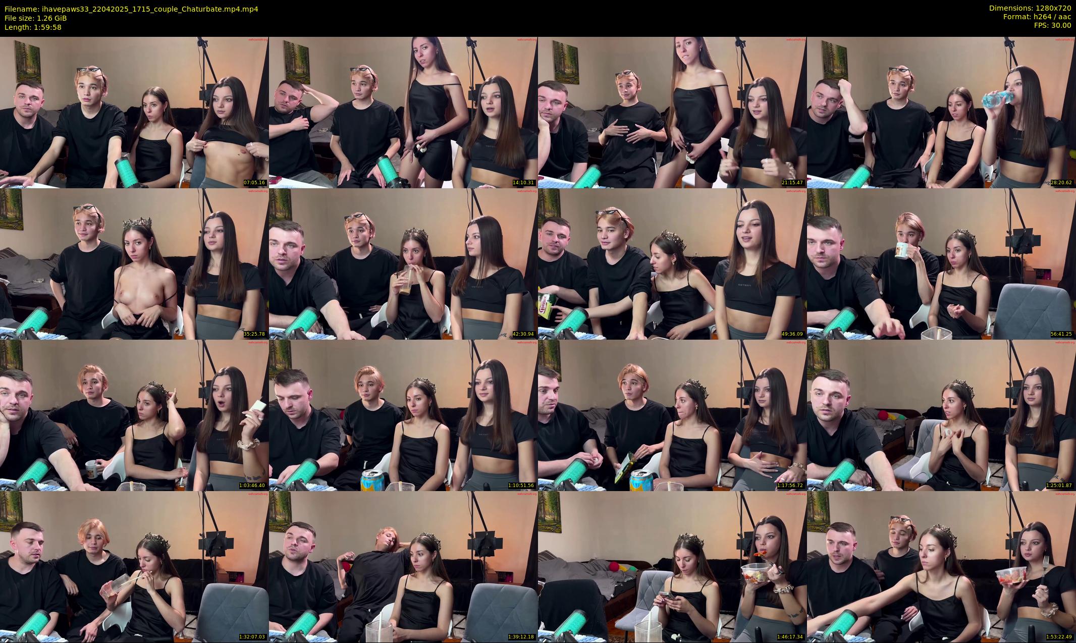 ihavepaws33 — 120 minute Chaturbate couple cam show recording, 720p, Apr 22, 2025