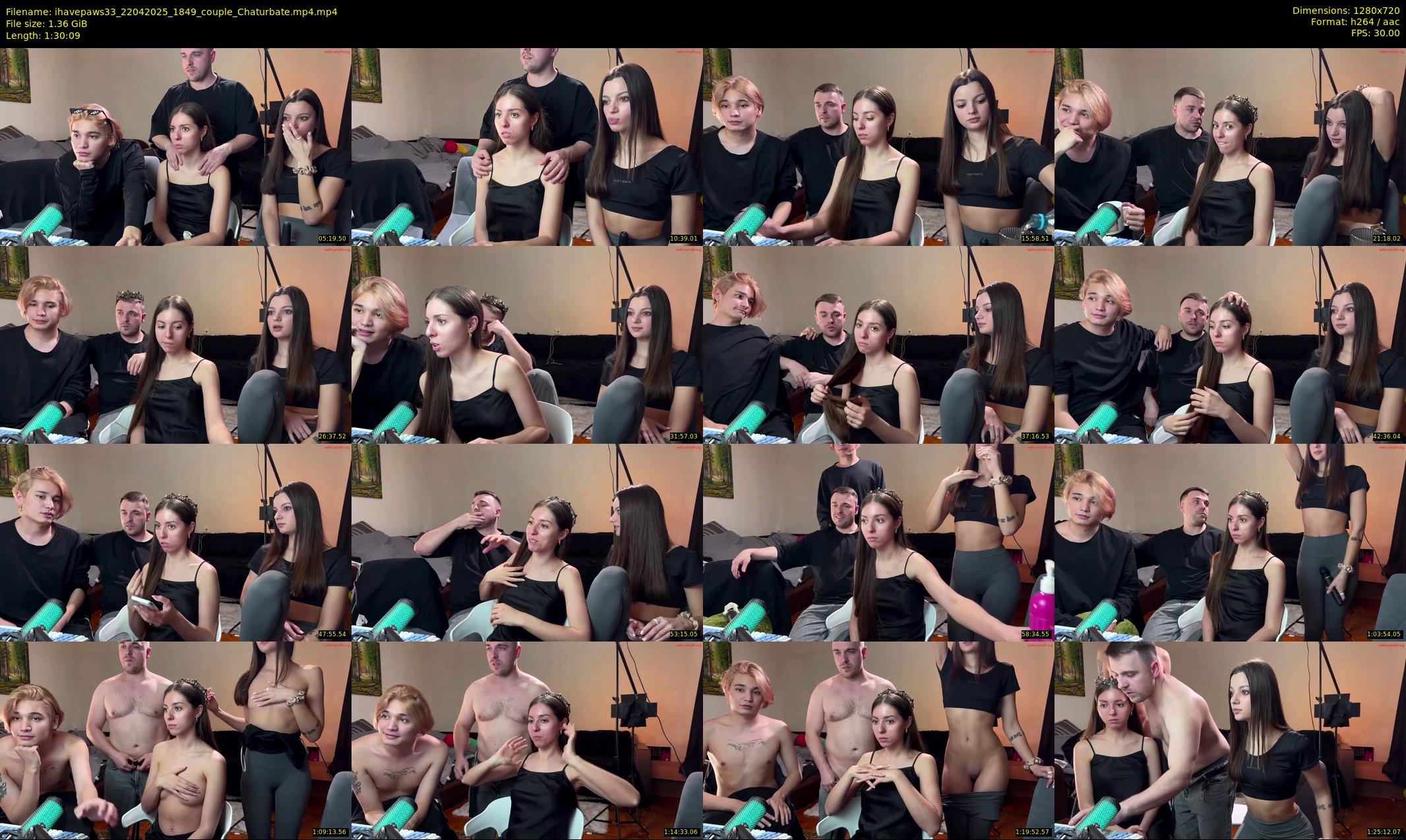 ihavepaws33 — 91 minute Chaturbate couple cam show recording, 720p, Apr 22, 2025