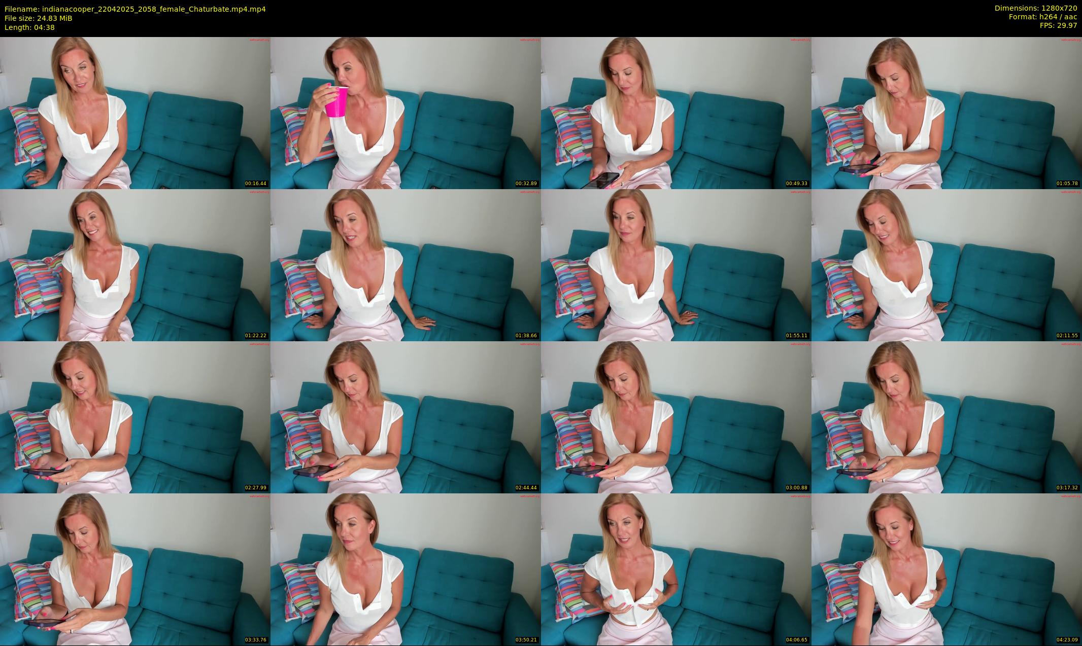 indianacooper — 5 minute Chaturbate female cam show recording, 720p, Apr 22, 2025