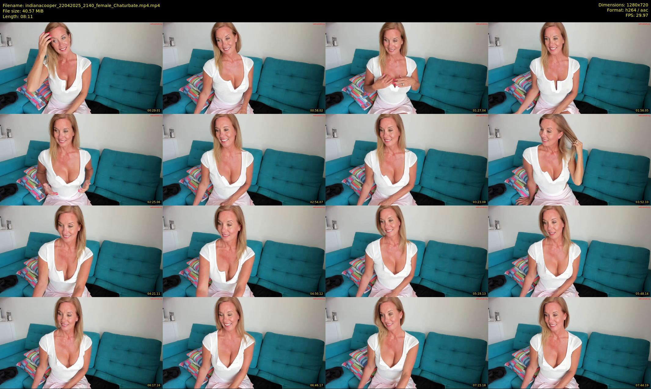 indianacooper — 9 minute Chaturbate female cam show recording, 720p, Apr 22, 2025
