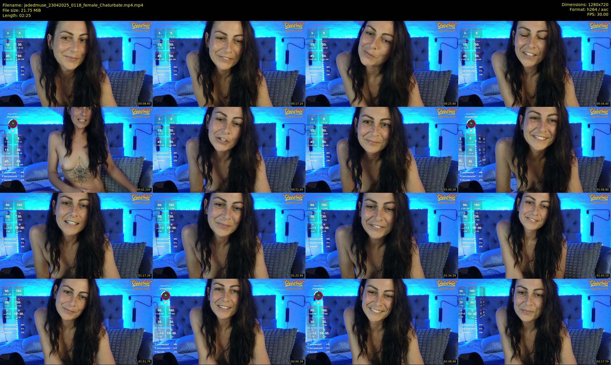 jadedmuse — 3 minute Chaturbate female cam show recording, 720p, Apr 23, 2025