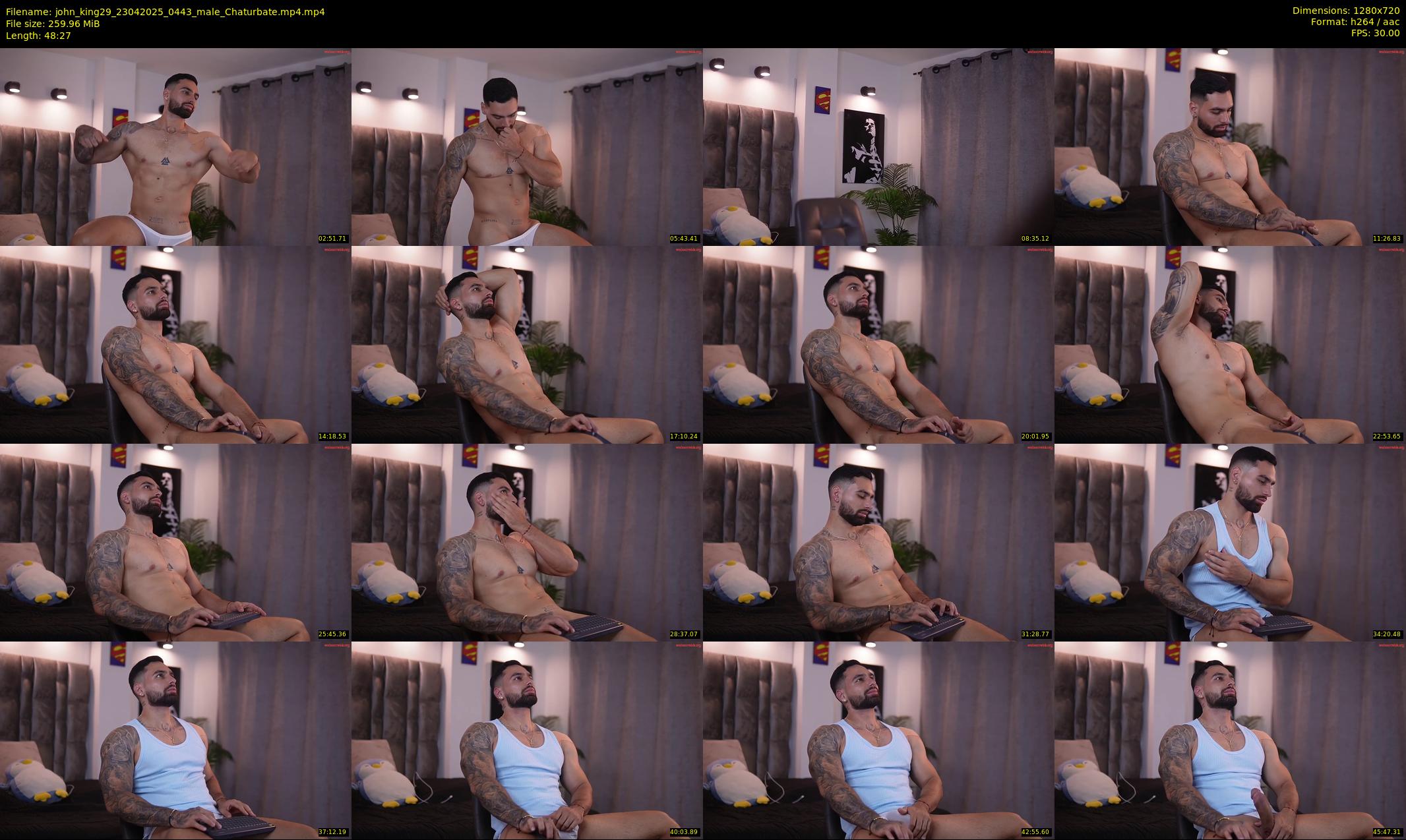 john_king29 — 49 minute Chaturbate male cam show recording, 720p, Apr 23, 2025