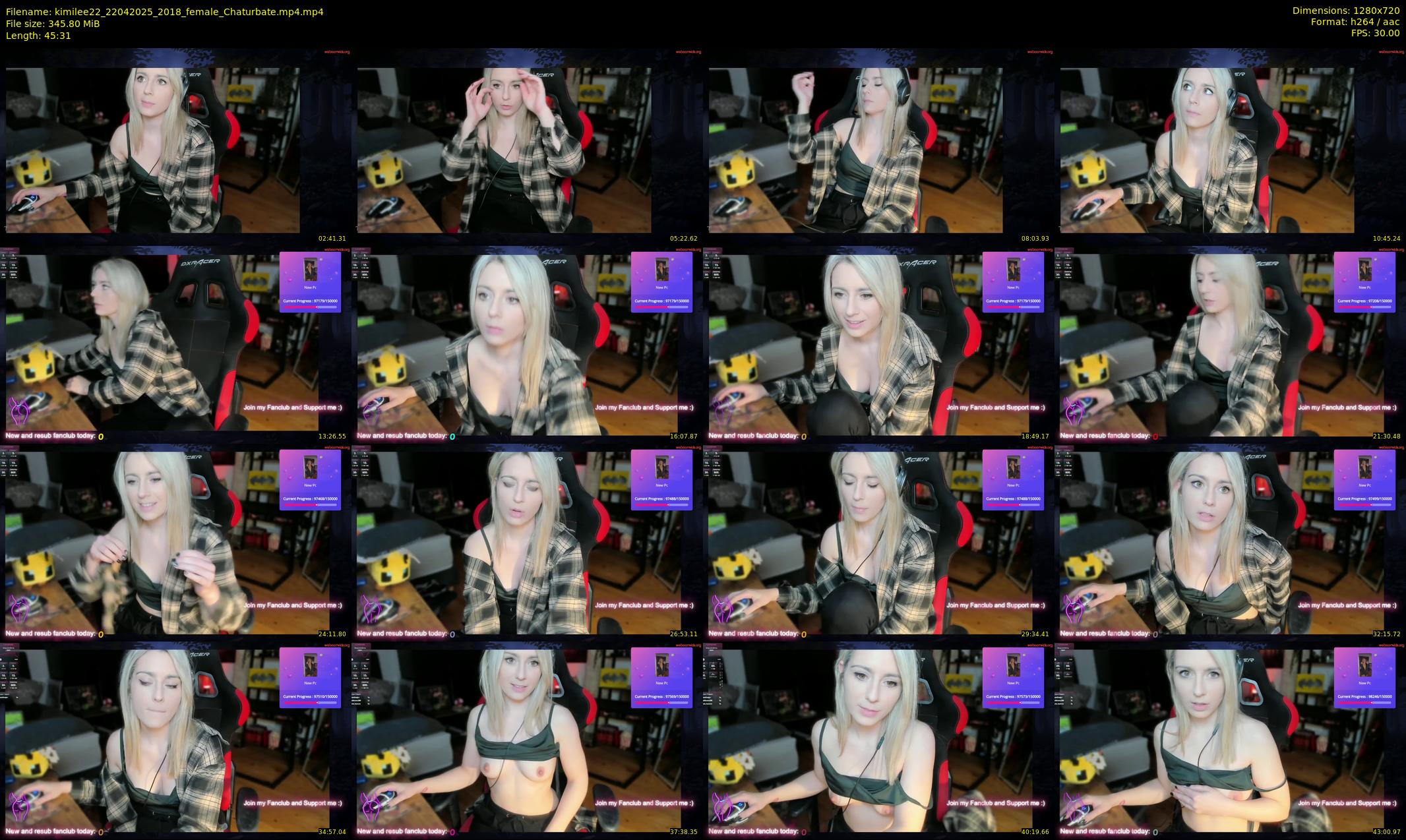 kimilee22 — 46 minute Chaturbate female cam show recording, 720p, Apr 22, 2025