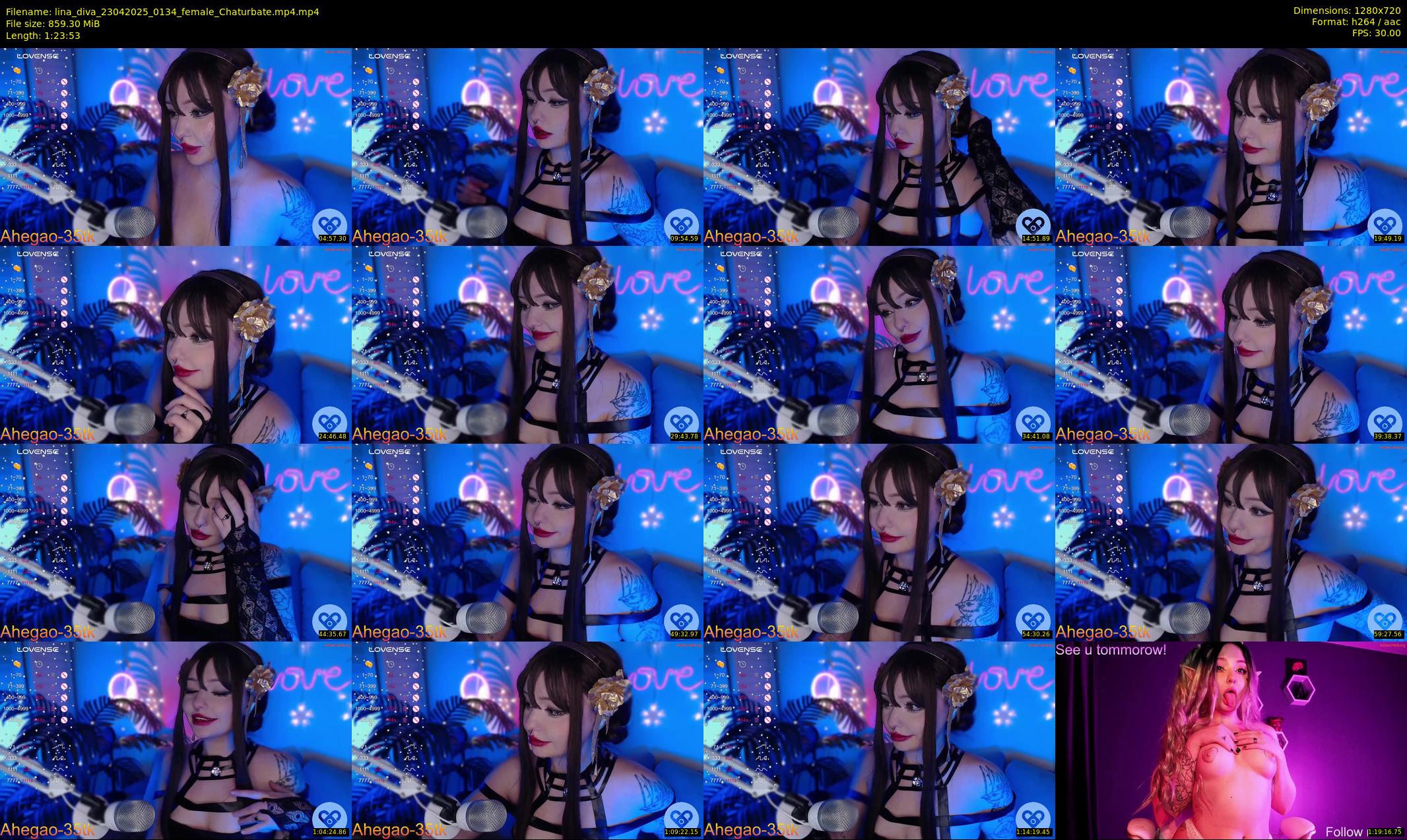 lina_diva — 84 minute Chaturbate female cam show recording, 720p, Apr 23, 2025