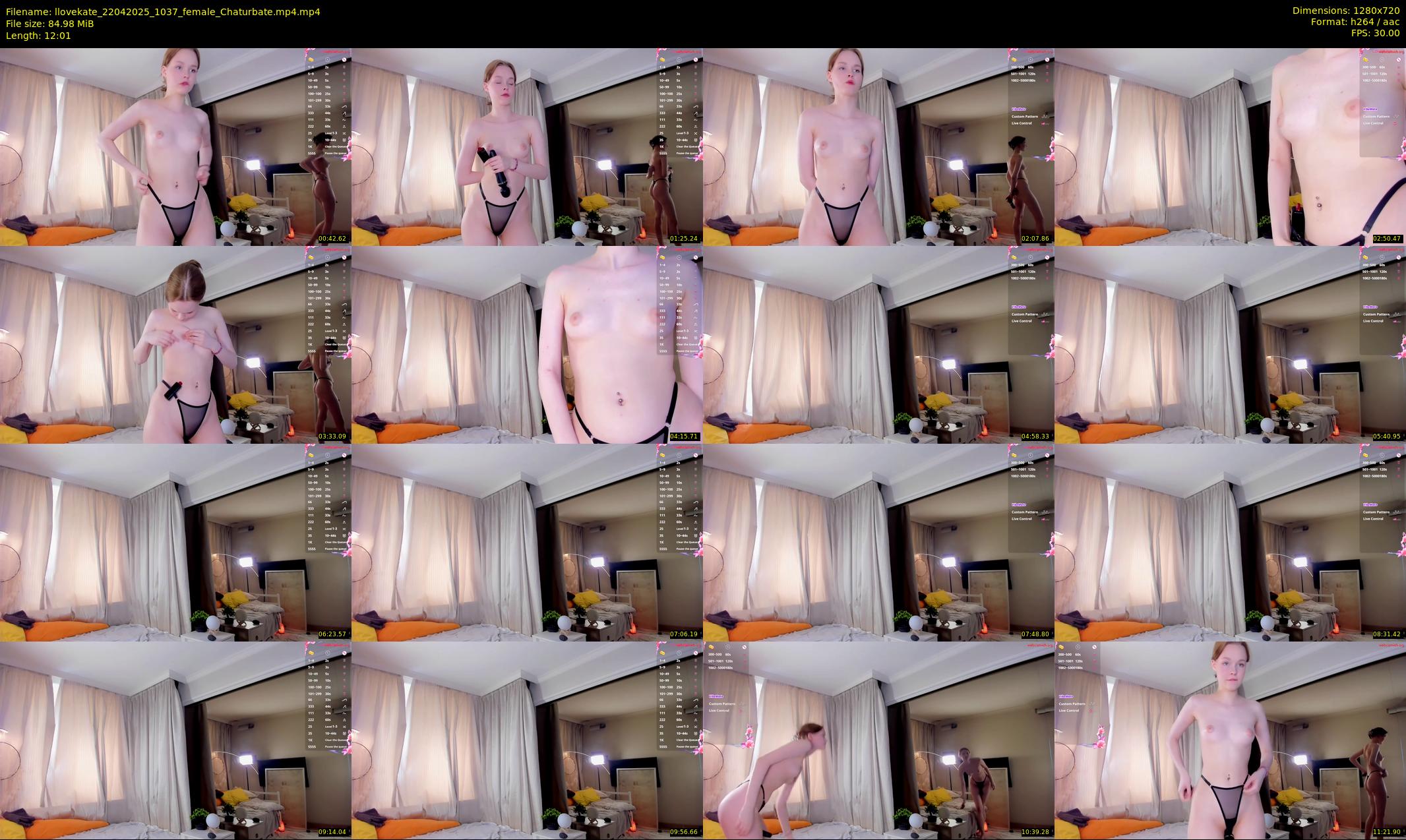llovekate — 13 minute Chaturbate female cam show recording, 720p, Apr 22, 2025