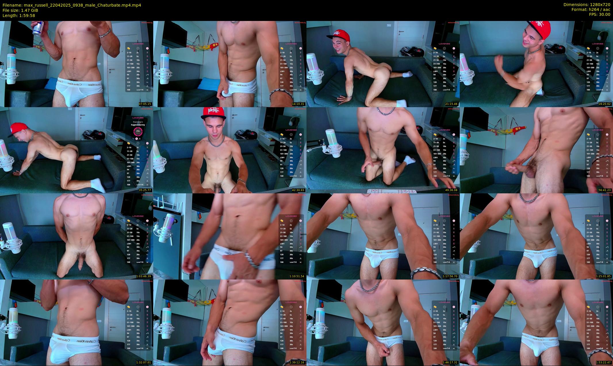 max_russell — 120 minute Chaturbate male cam show recording, 720p, Apr 22, 2025
