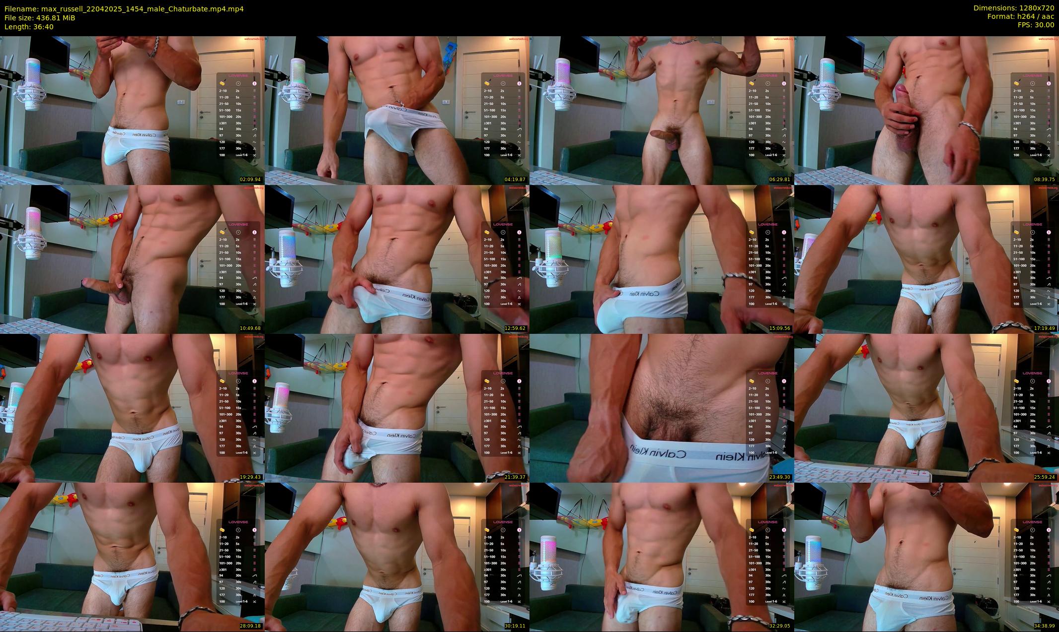 max_russell — 37 minute Chaturbate male cam show recording, 720p, Apr 22, 2025
