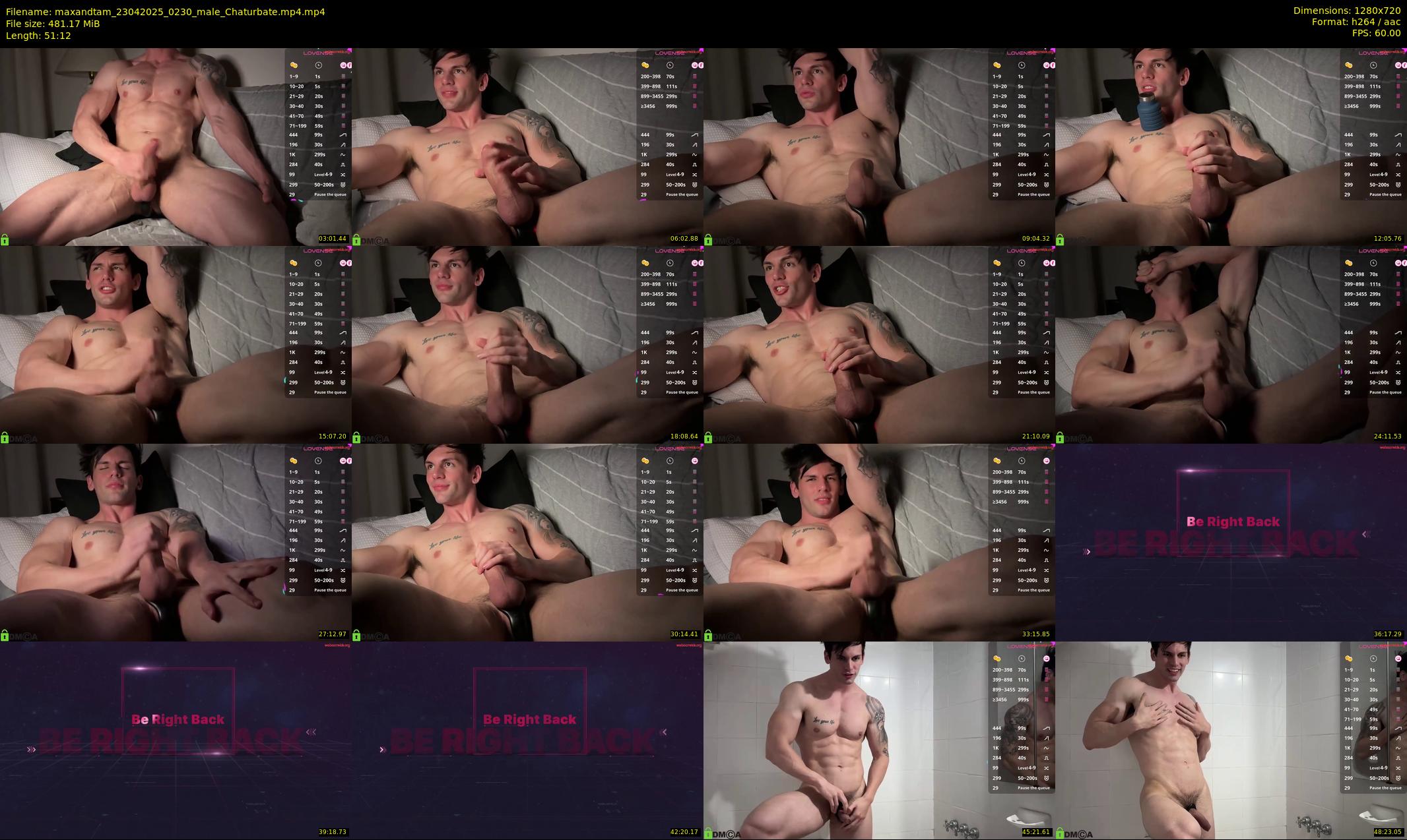 maxandtam — 52 minute Chaturbate couple cam show recording, 720p, Apr 23, 2025