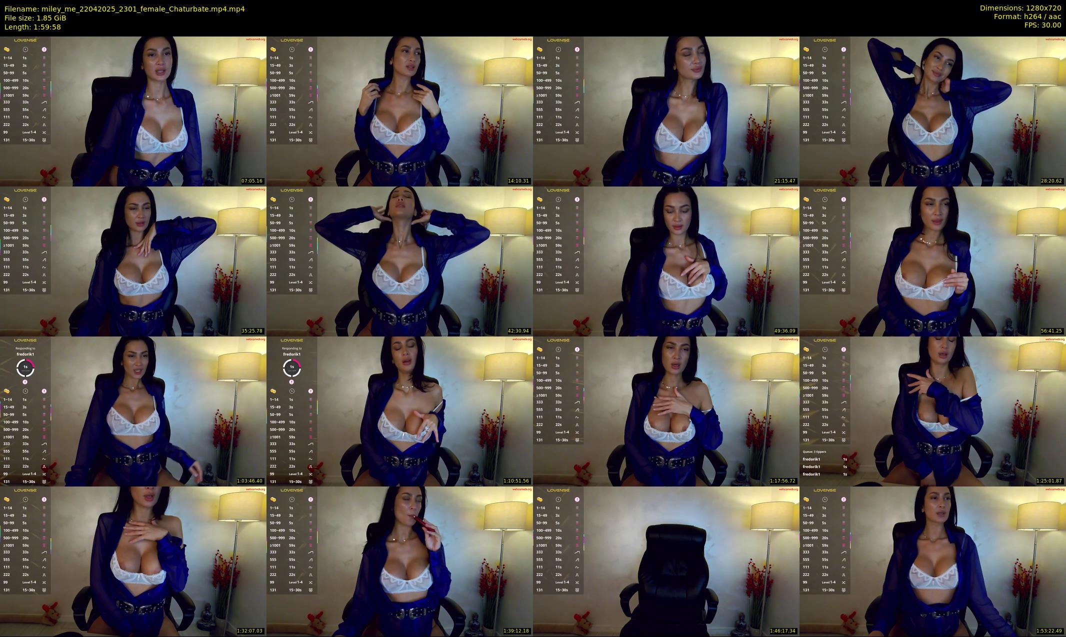 miley_me — 120 minute Chaturbate female cam show recording, 720p, Apr 22, 2025