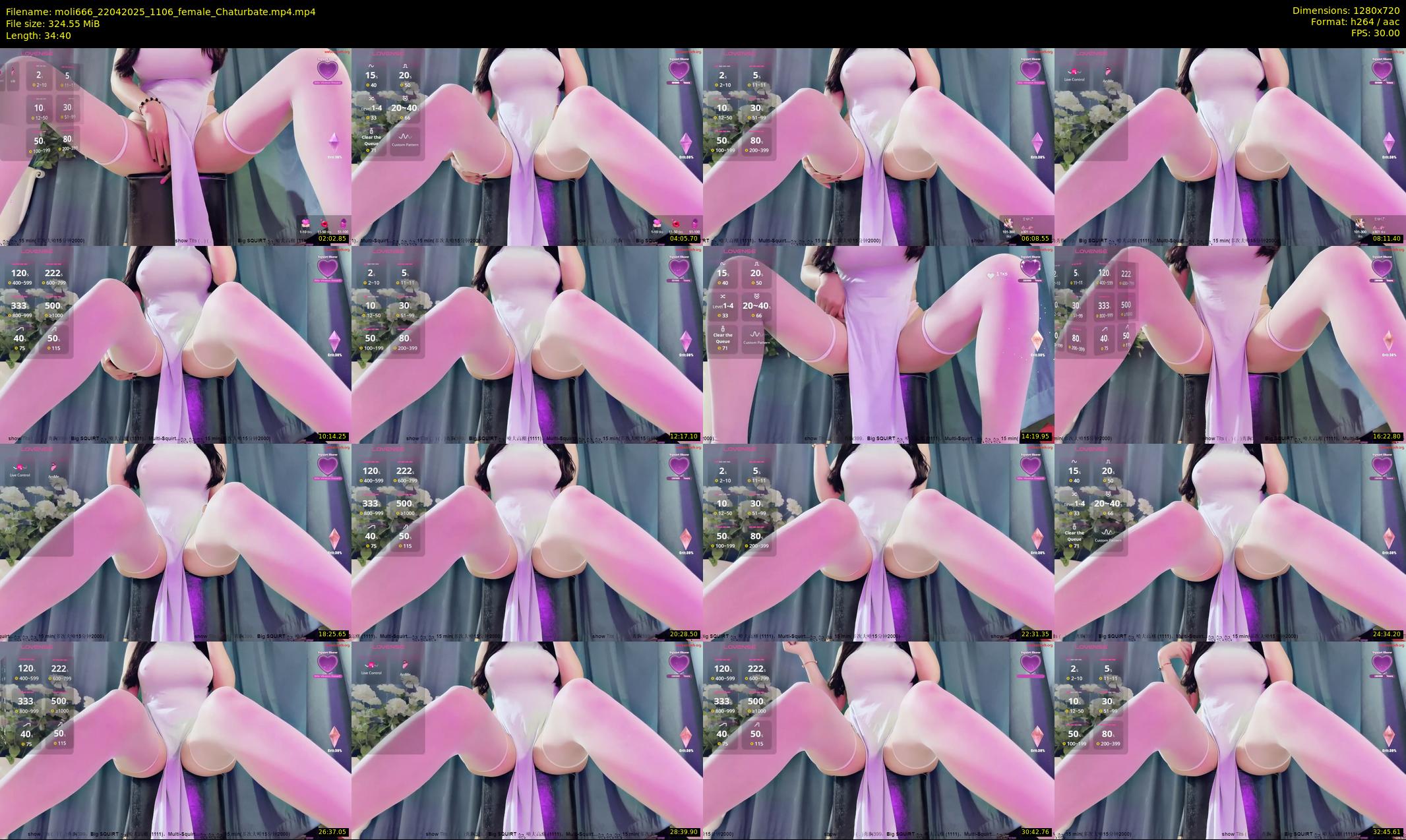 moli666 — 35 minute Chaturbate female cam show recording, 720p, Apr 22, 2025