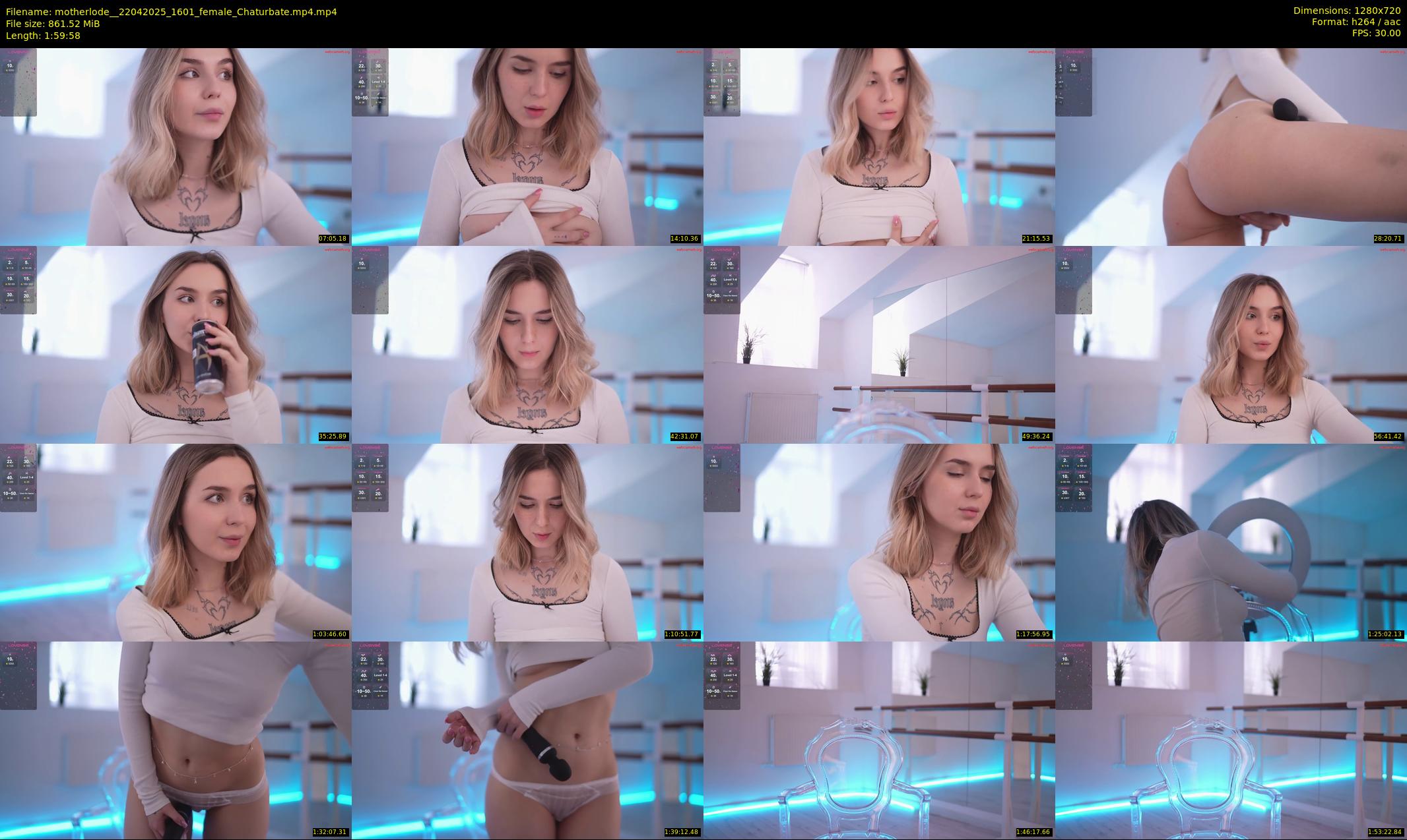 motherlode_ — 120 minute Chaturbate female cam show recording, 720p, Apr 22, 2025