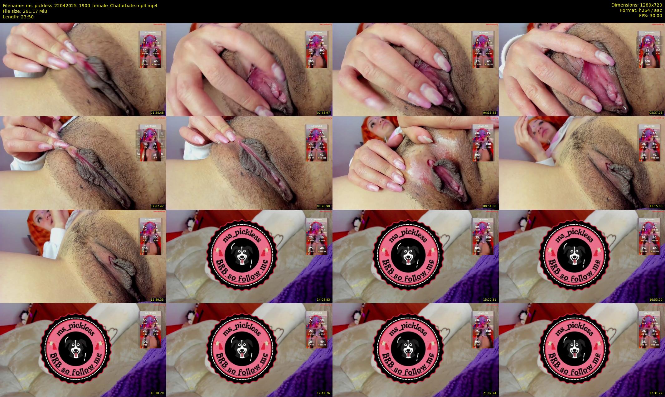 ms_pickless — 24 minute Chaturbate female cam show recording, 720p, Apr 22, 2025