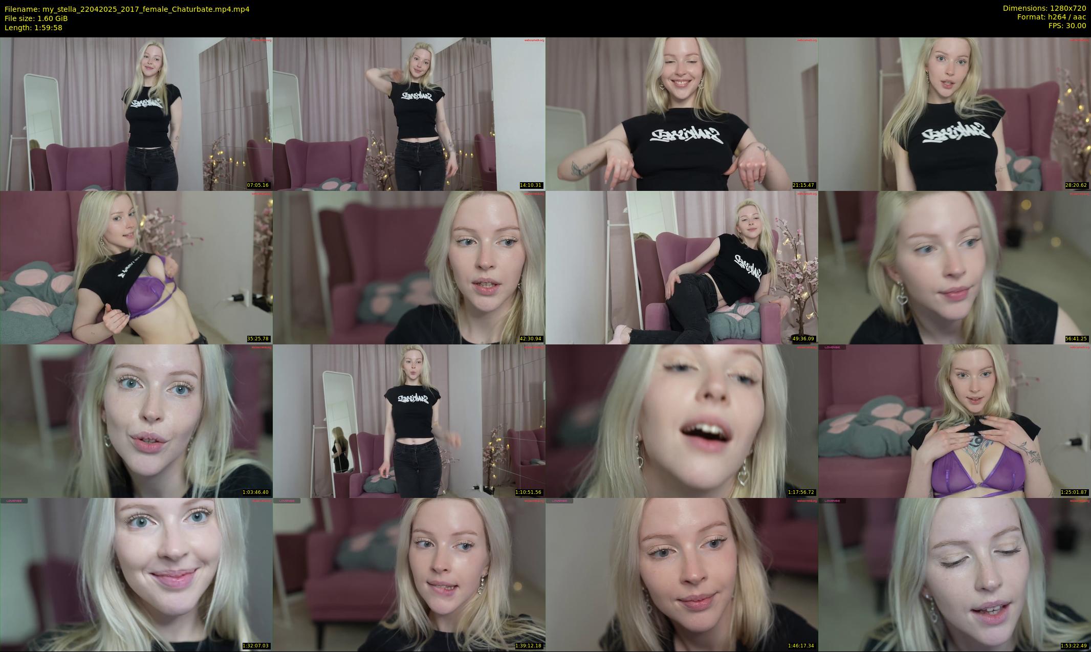 my_stella — 120 minute Chaturbate female cam show recording, 720p, Apr 22, 2025