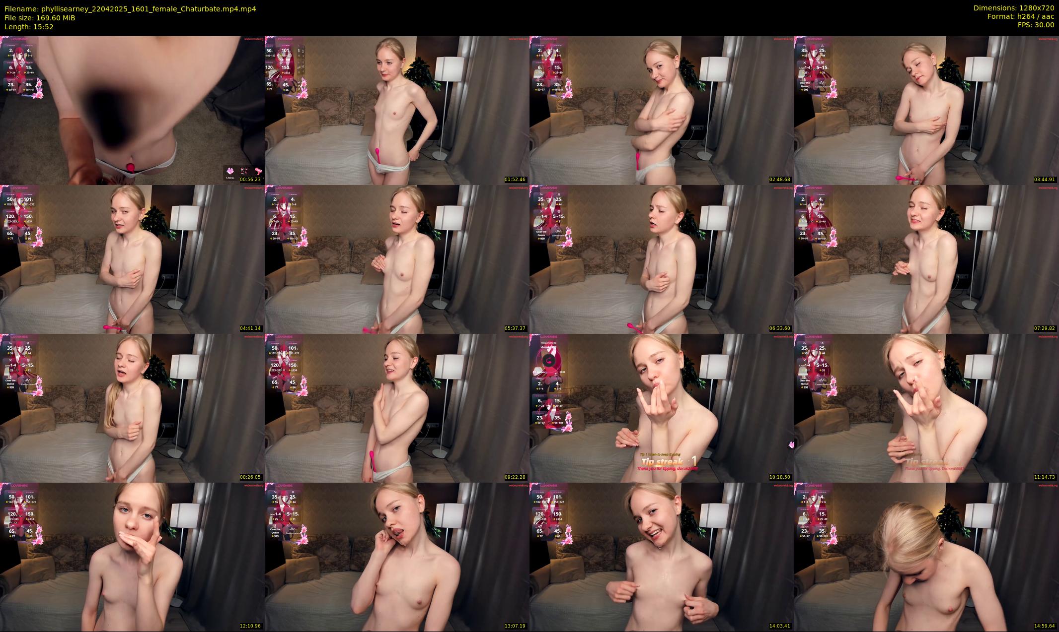 phyllisearney — 16 minute Chaturbate female cam show recording, 720p, Apr 22, 2025