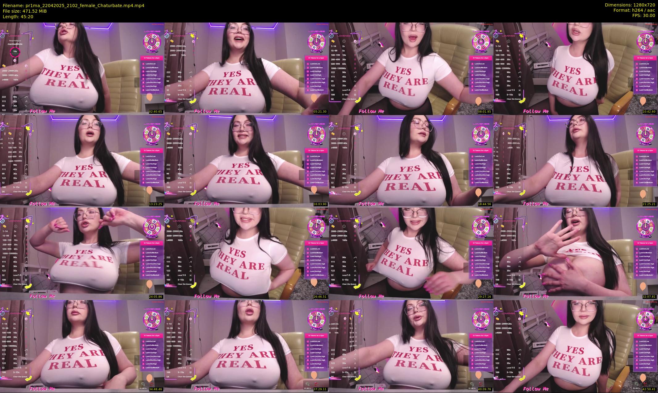 pr1ma — 46 minute Chaturbate female cam show recording, 720p, Apr 22, 2025