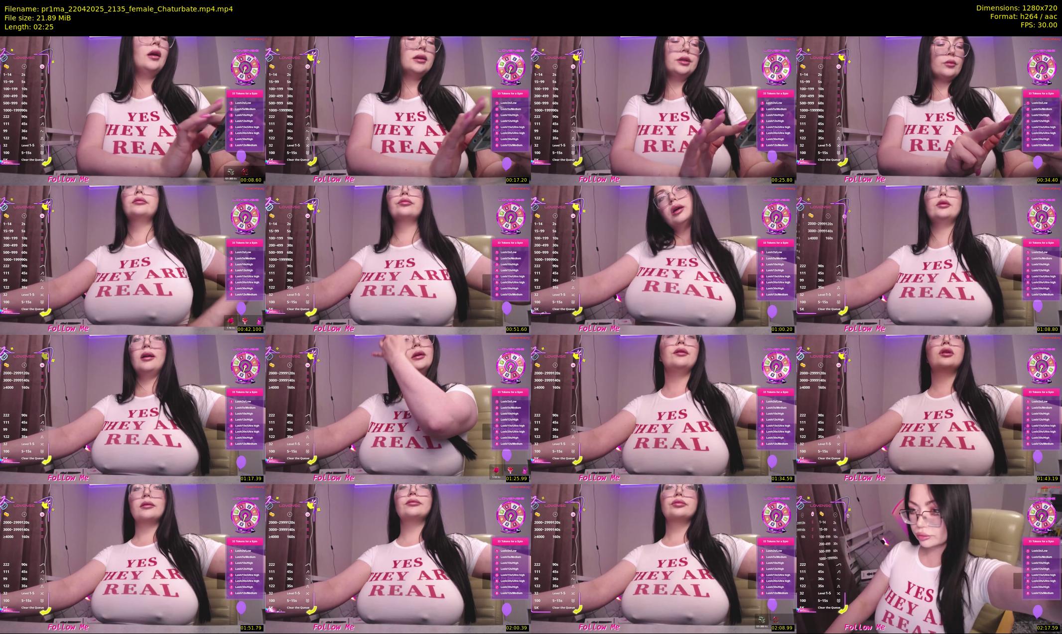 pr1ma — 3 minute Chaturbate female cam show recording, 720p, Apr 22, 2025