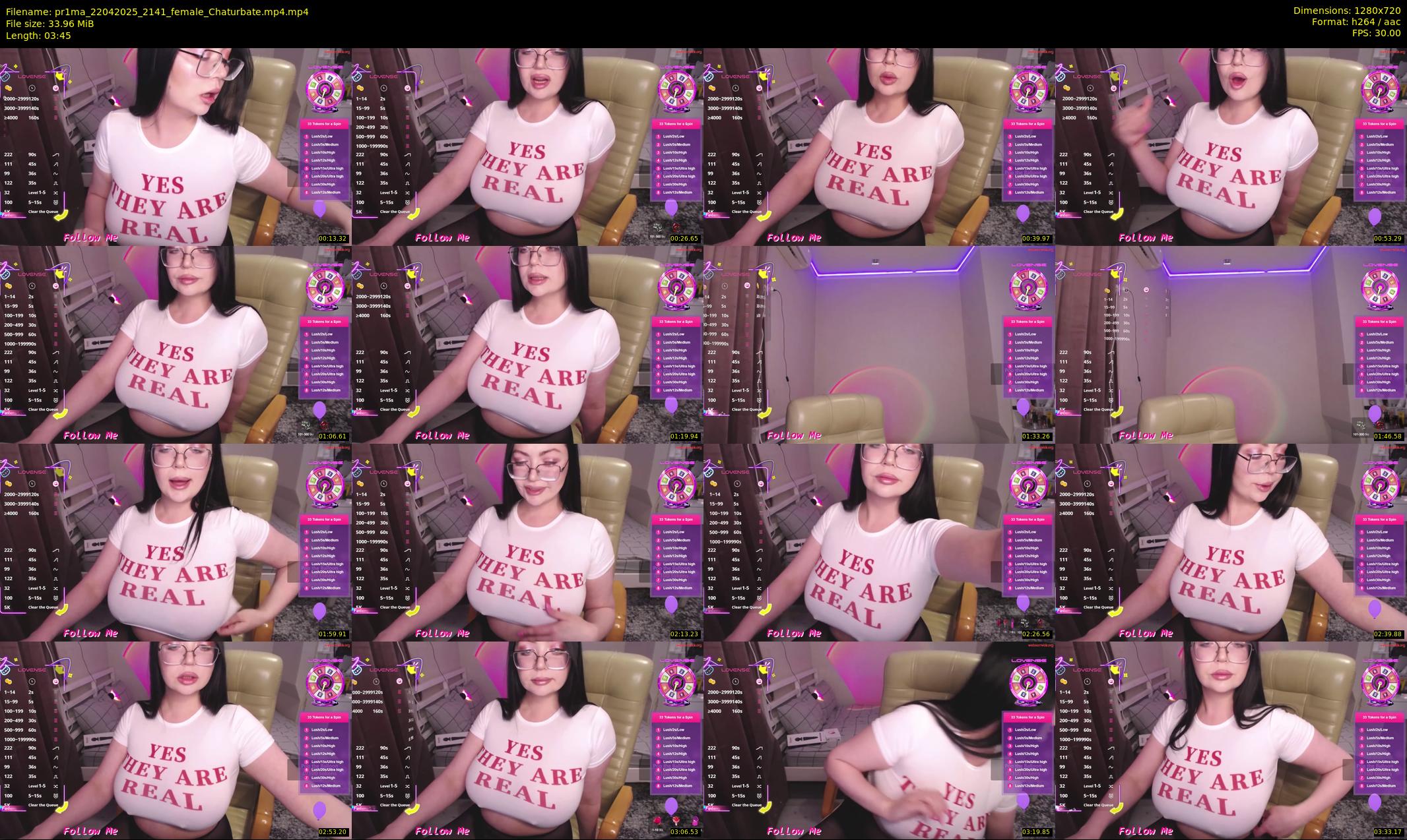 pr1ma — 4 minute Chaturbate female cam show recording, 720p, Apr 22, 2025