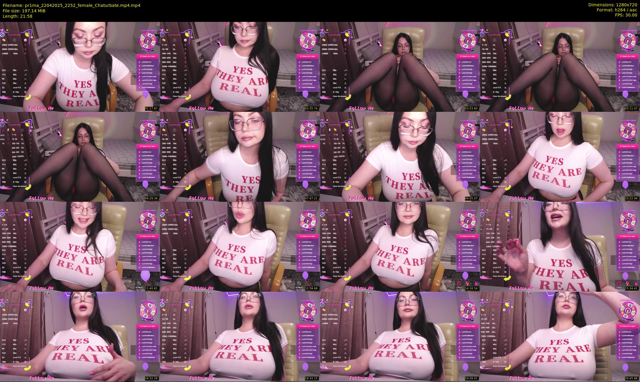 pr1ma — 22 minute Chaturbate female cam show recording, 720p, Apr 22, 2025