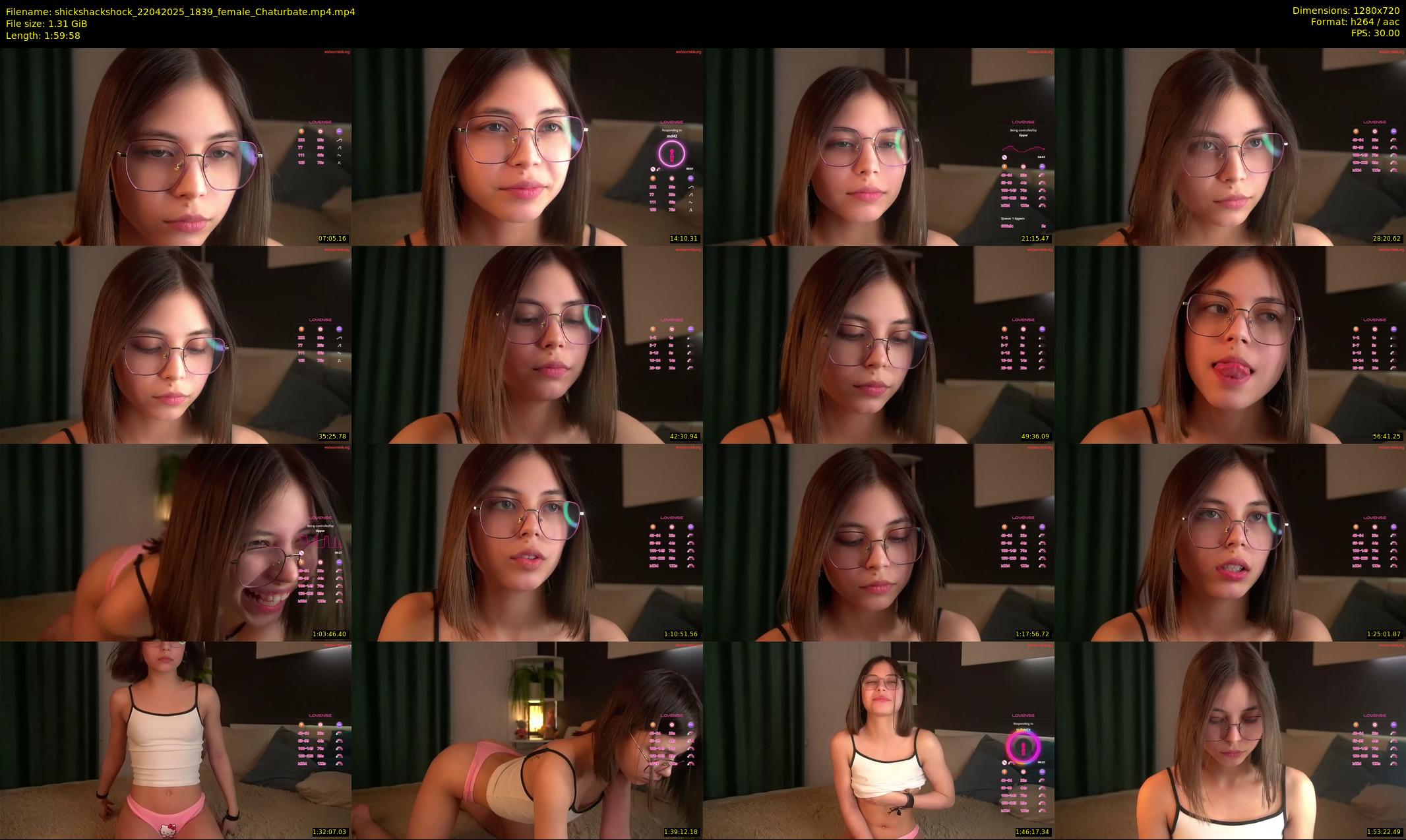 shickshackshock — 120 minute Chaturbate female cam show recording, 720p, Apr 22, 2025