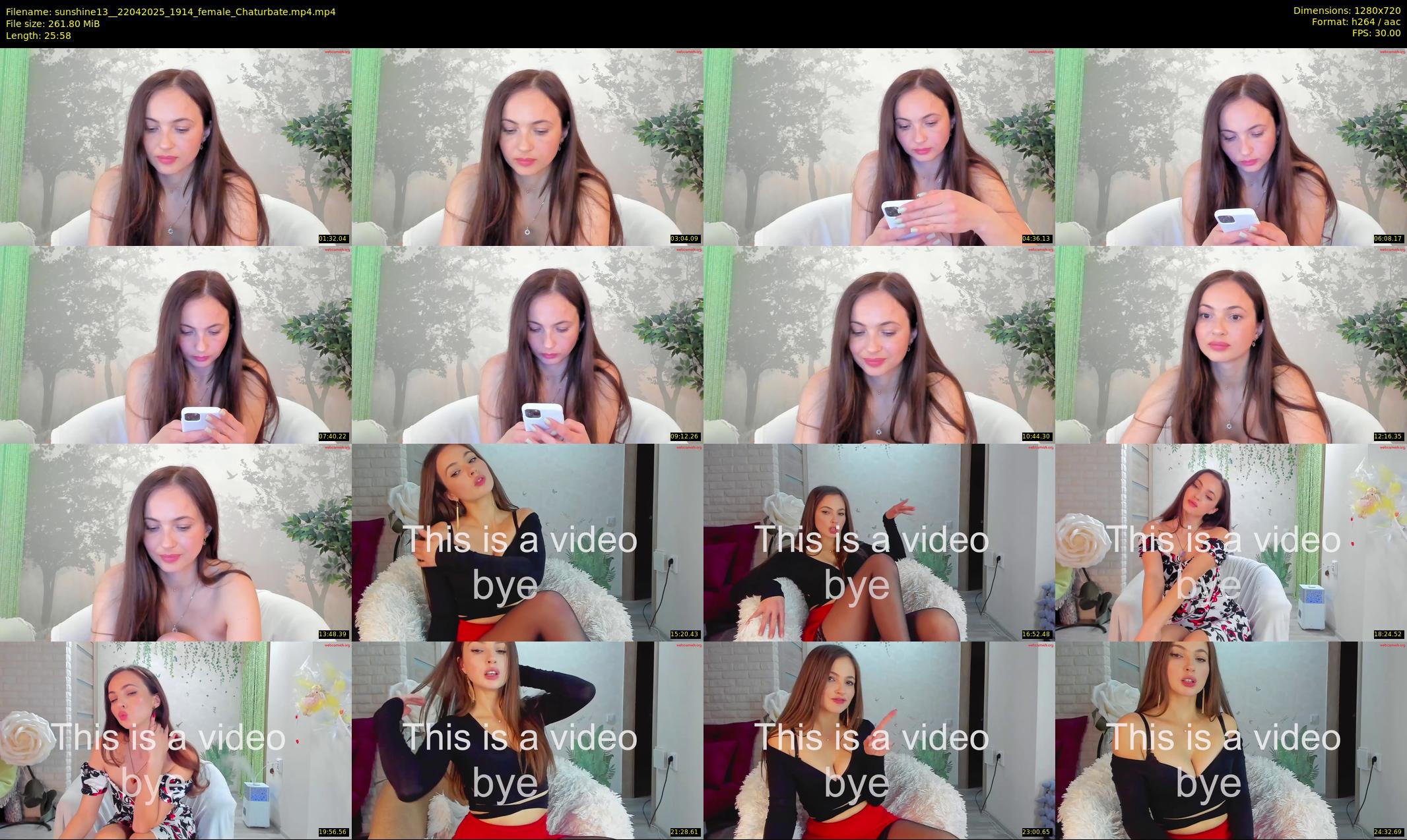 sunshine13_ — 26 minute Chaturbate female cam show recording, 720p, Apr 22, 2025