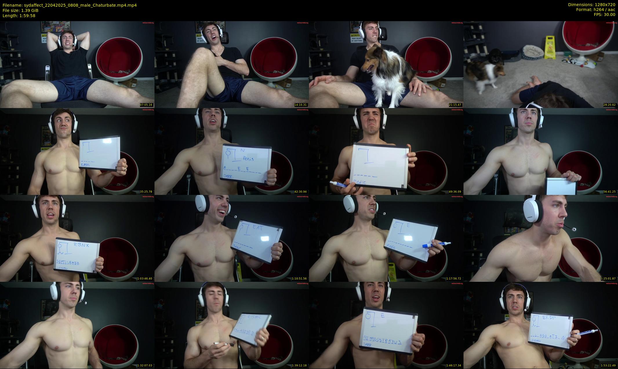 sydaffect — 120 minute Chaturbate male cam show recording, 720p, Apr 22, 2025