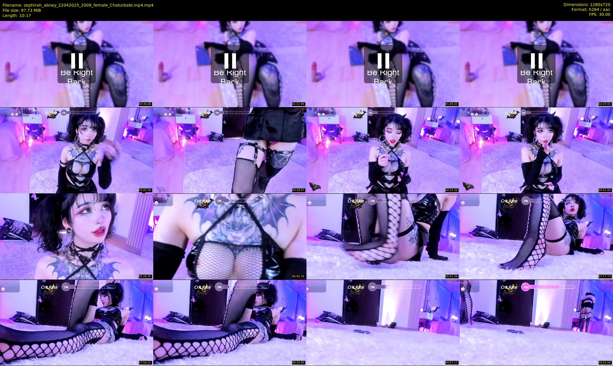 zephirah_abney — 11 minute Chaturbate female cam show recording, 720p, Apr 22, 2025