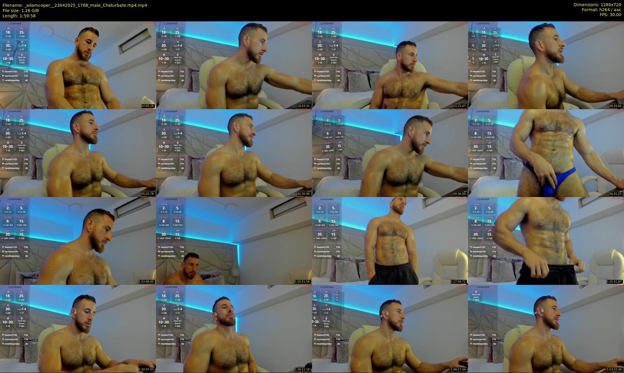 _adamcoper_ — 120 minute Chaturbate male cam show recording, 720p, Apr 23, 2025