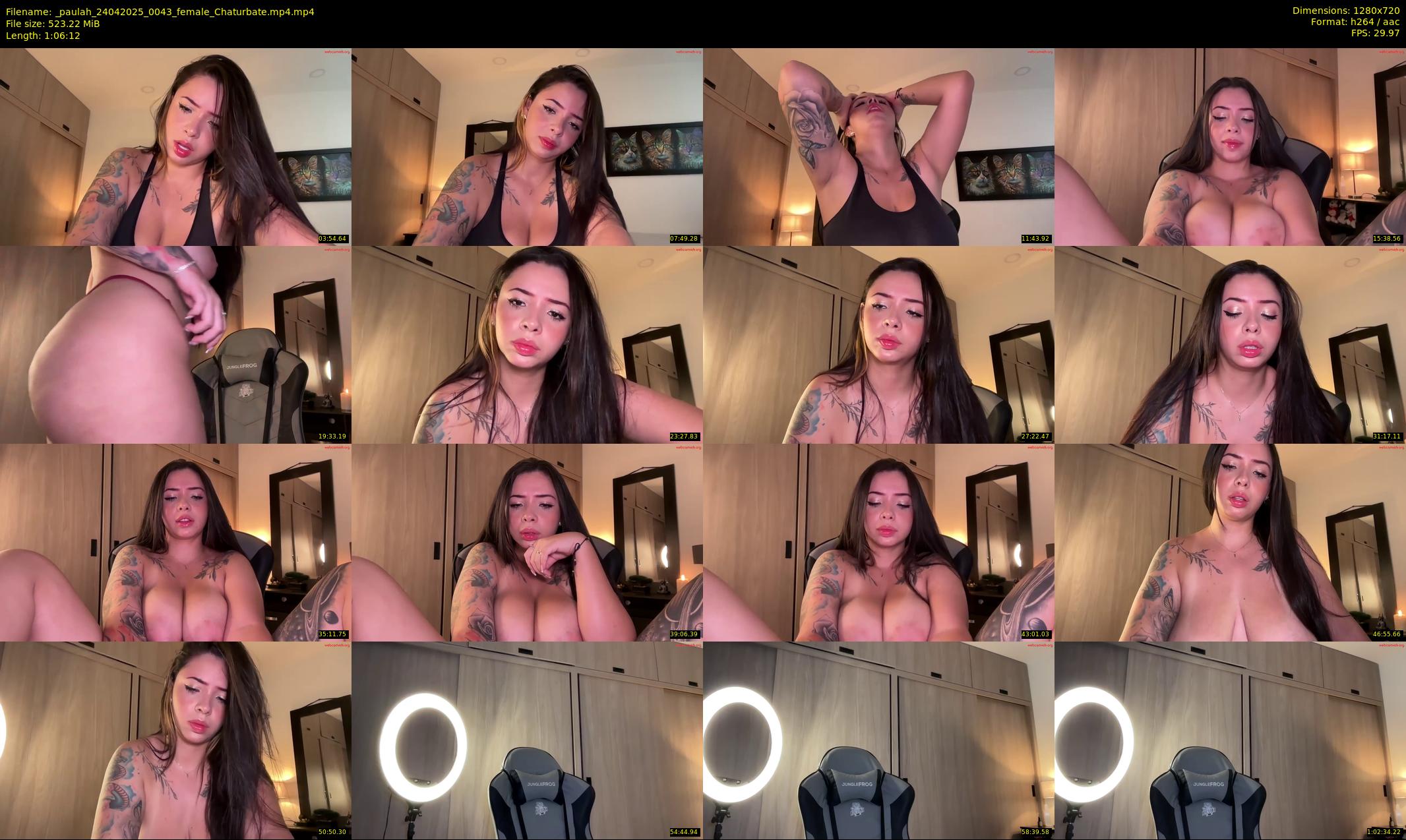 _paulah — 67 minute Chaturbate female cam show recording, 720p, Apr 24, 2025