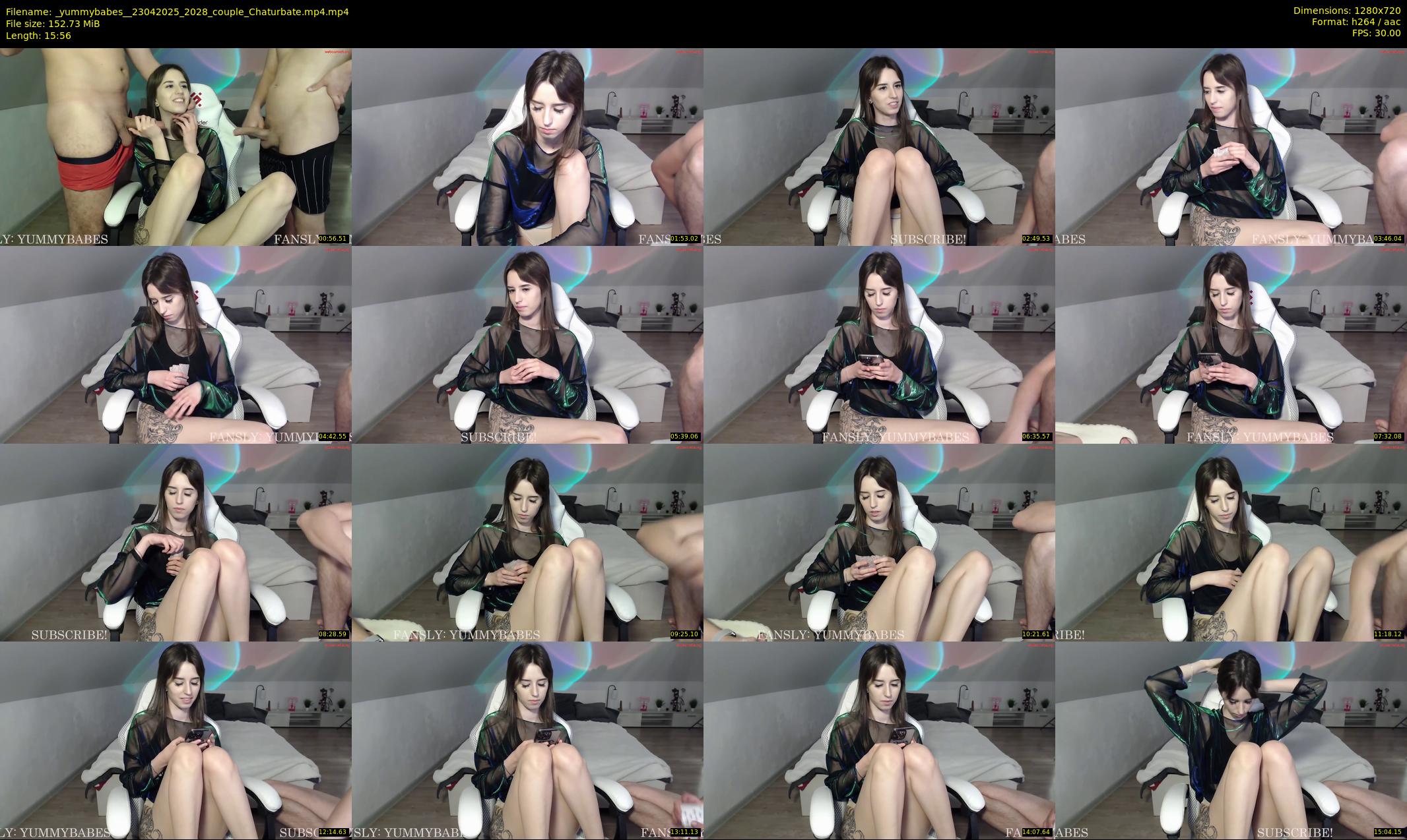 _yummybabes_ — 16 minute Chaturbate couple cam show recording, 720p, Apr 23, 2025