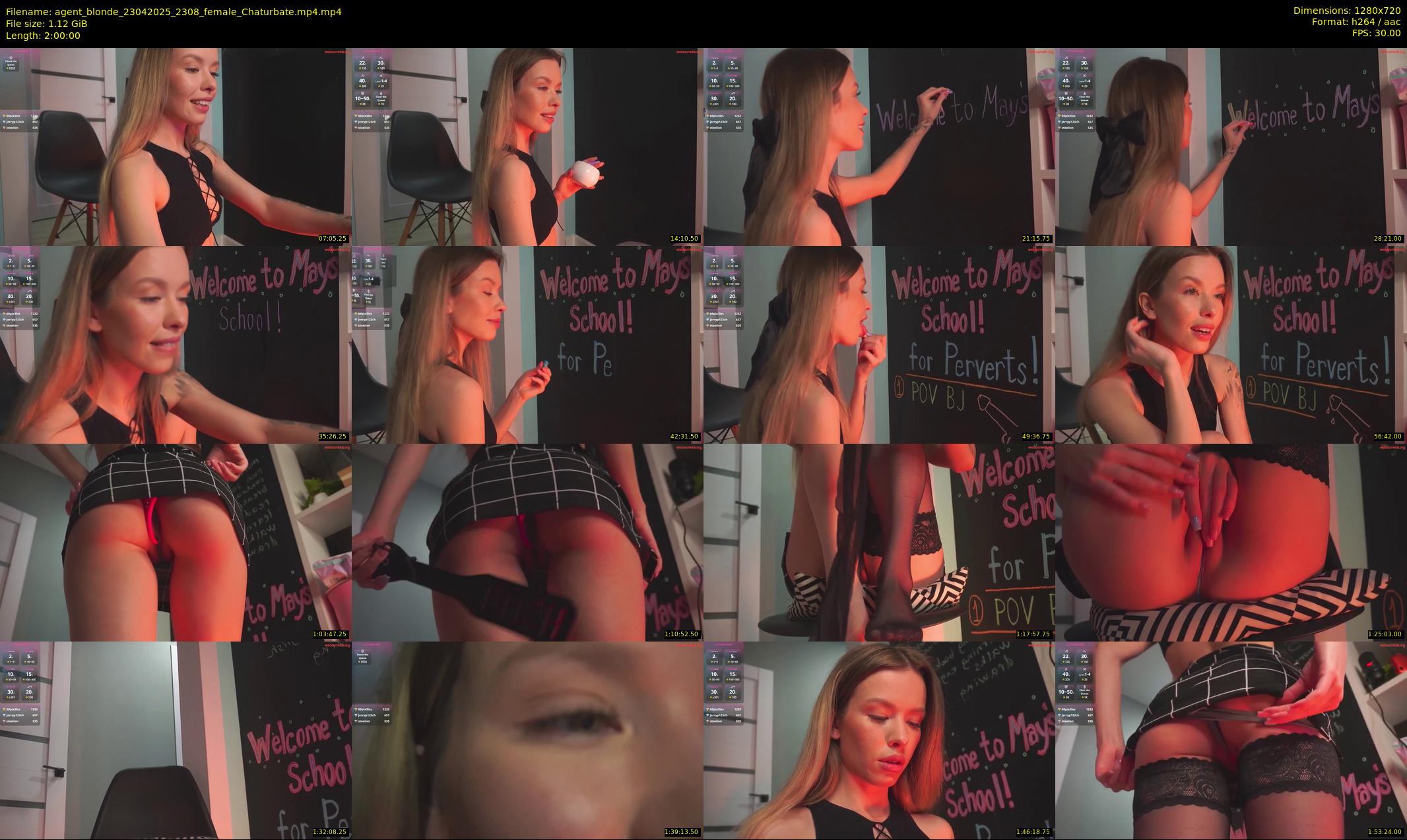 agent_blonde — 120 minute Chaturbate female cam show recording, 720p, Apr 23, 2025