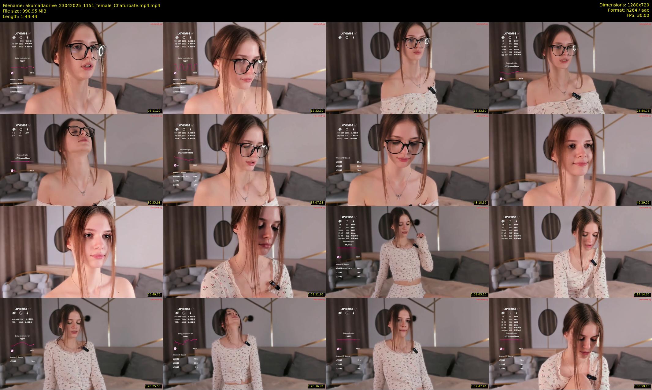 akumadadrive — 105 minute Chaturbate female cam show recording, 720p, Apr 23, 2025