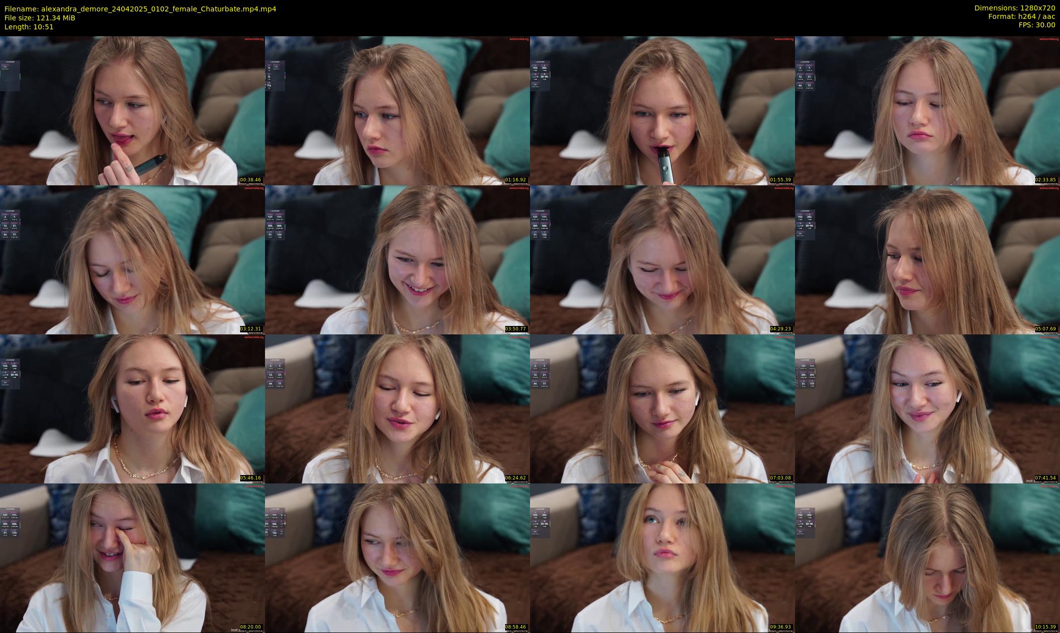 alexandra_demore — 11 minute Chaturbate female cam show recording, 720p, Apr 24, 2025