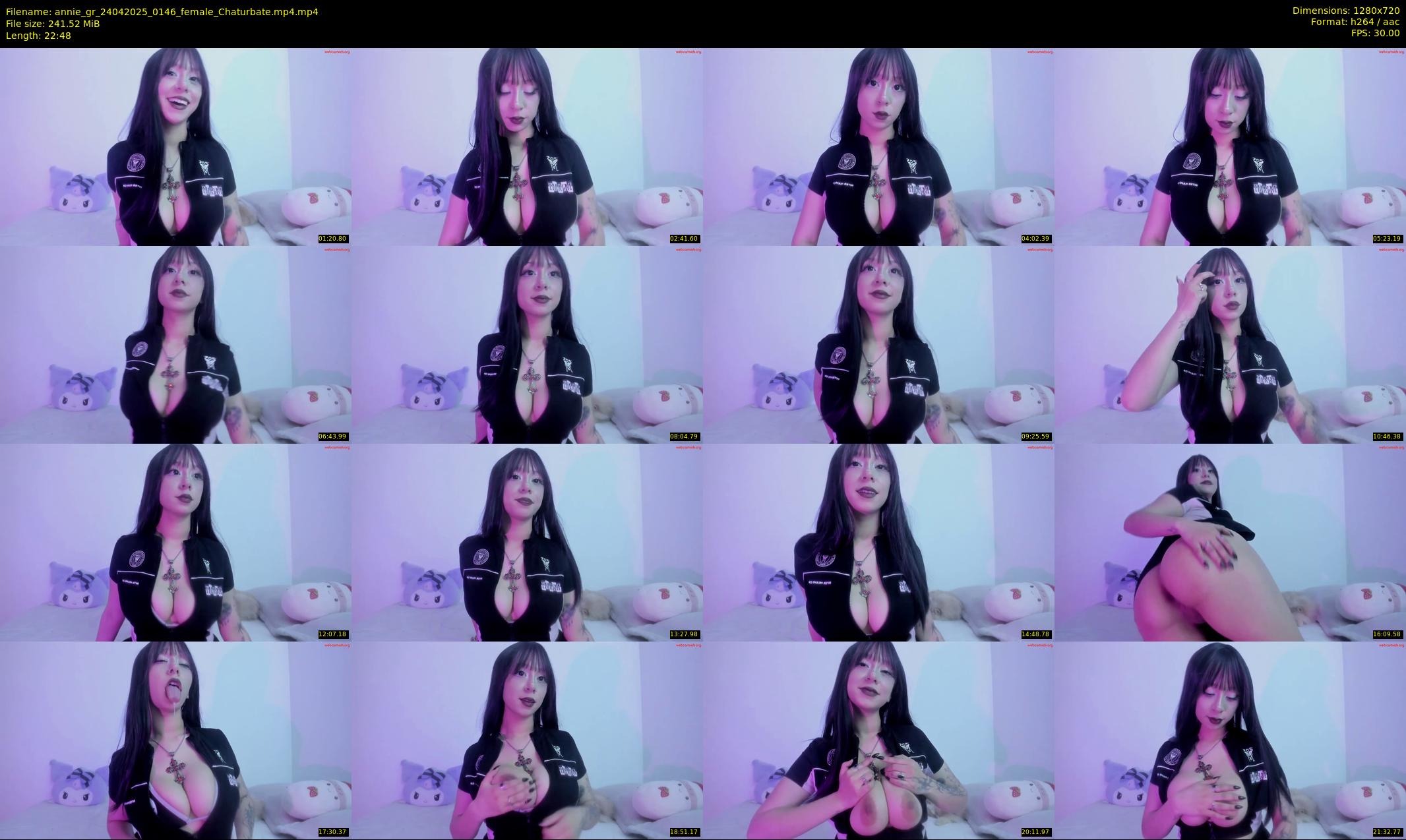 annie_gr — 23 minute Chaturbate female cam show recording, 720p, Apr 24, 2025