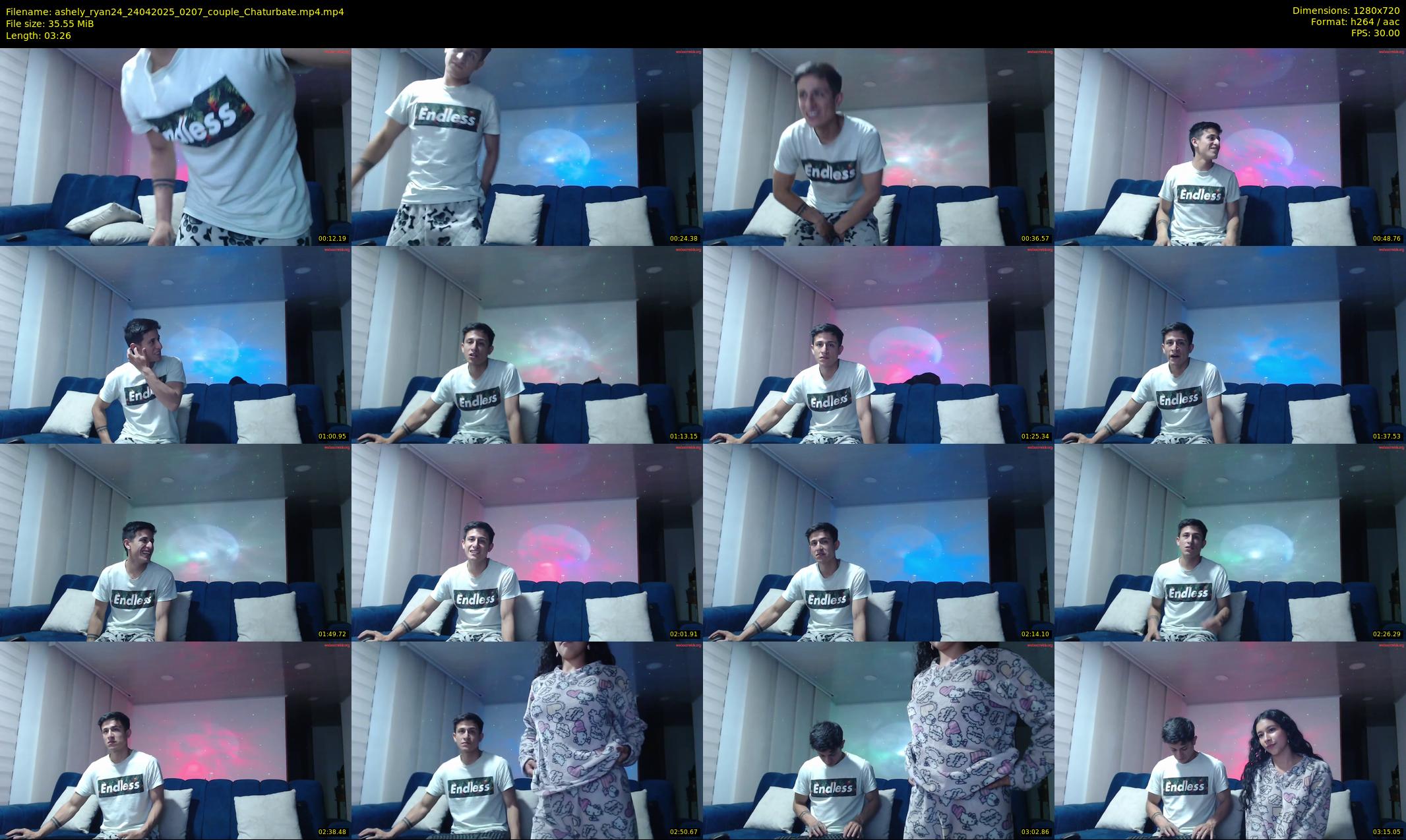 ashely_ryan24 — 4 minute Chaturbate couple cam show recording, 720p, Apr 24, 2025