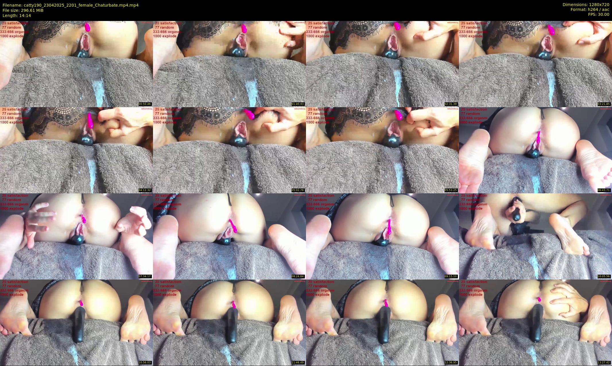 catty190 — 15 minute Chaturbate female cam show recording, 720p, Apr 23, 2025