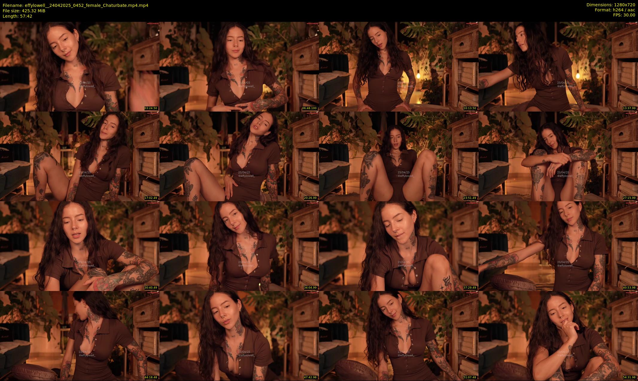 effylowell_ — 58 minute Chaturbate female cam show recording, 720p, Apr 24, 2025