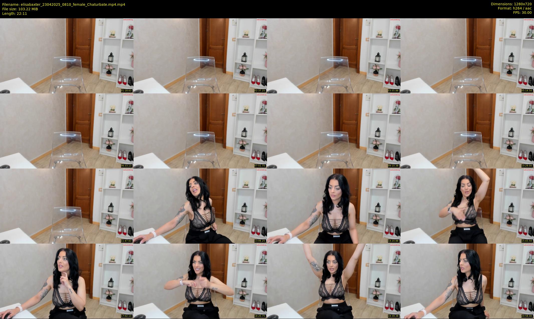 elisabaxter — 23 minute Chaturbate female cam show recording, 720p, Apr 23, 2025