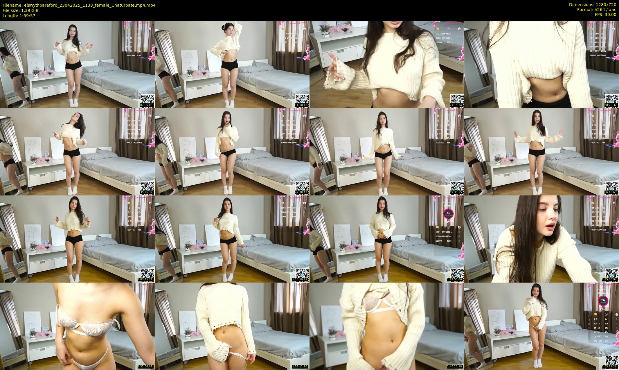 elswythbareford — 120 minute Chaturbate female cam show recording, 720p, Apr 23, 2025