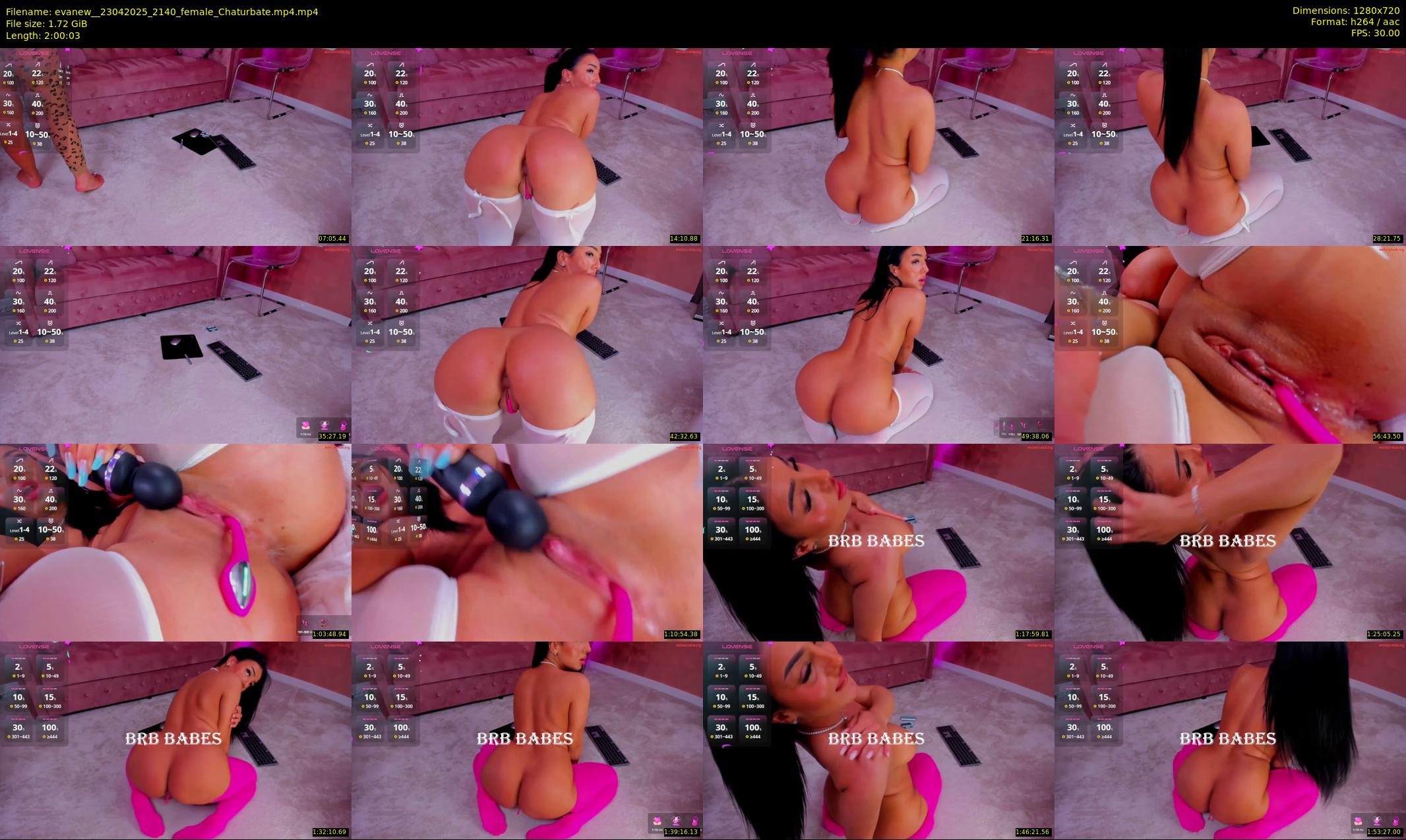 evanew_ — 121 minute Chaturbate female cam show recording, 720p, Apr 23, 2025