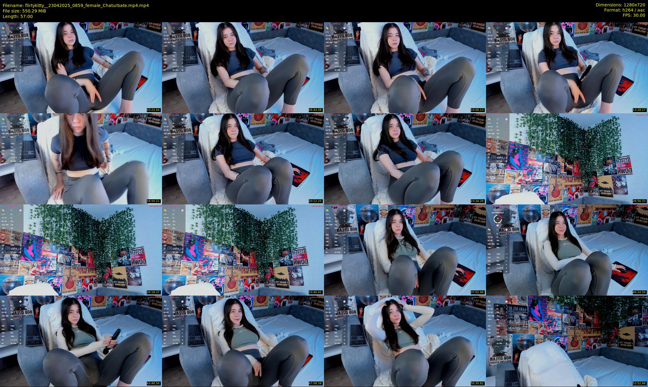 flirtykitty_ — 57 minute Chaturbate female cam show recording, 720p, Apr 23, 2025