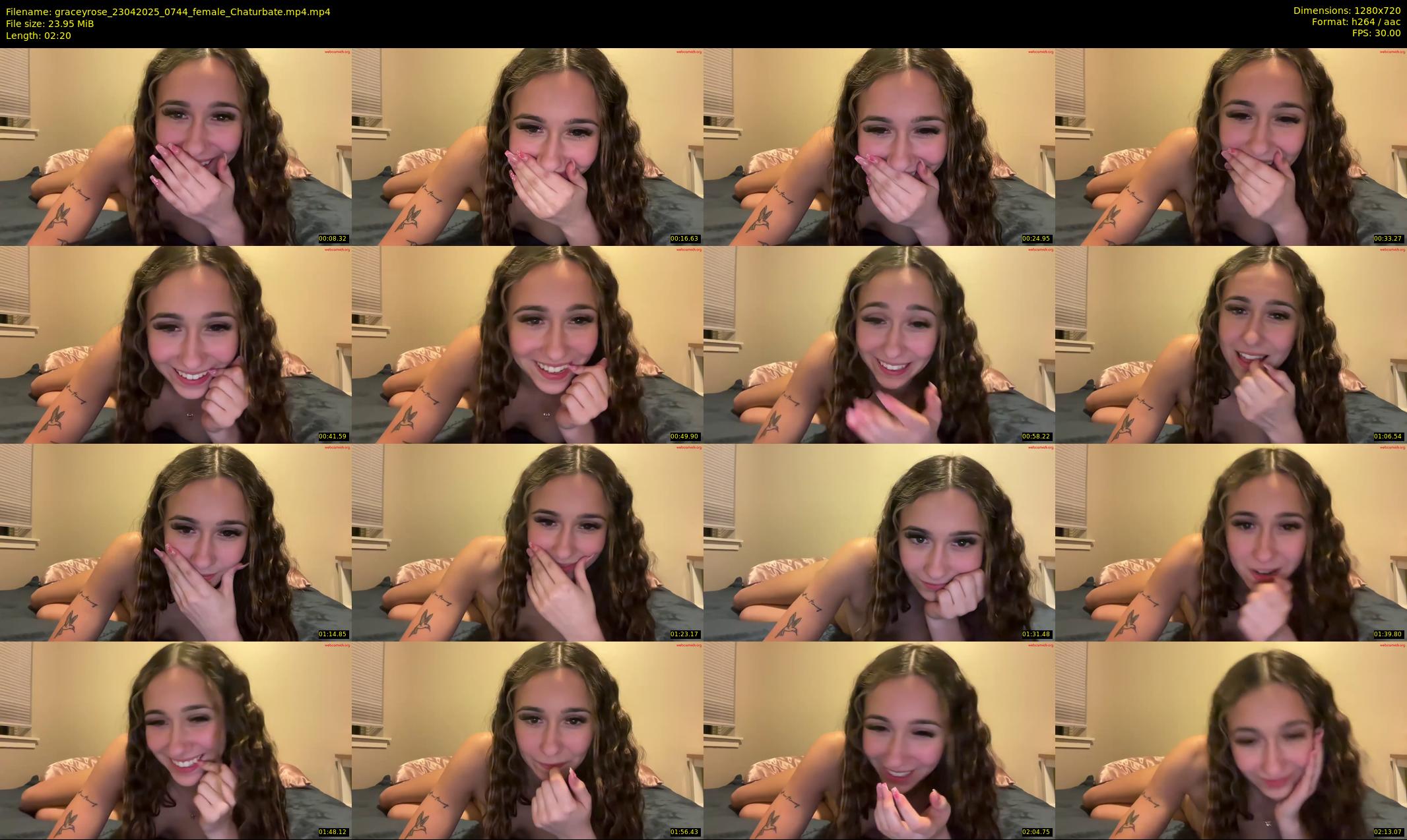 graceyrose — 3 minute Chaturbate female cam show recording, 720p, Apr 23, 2025