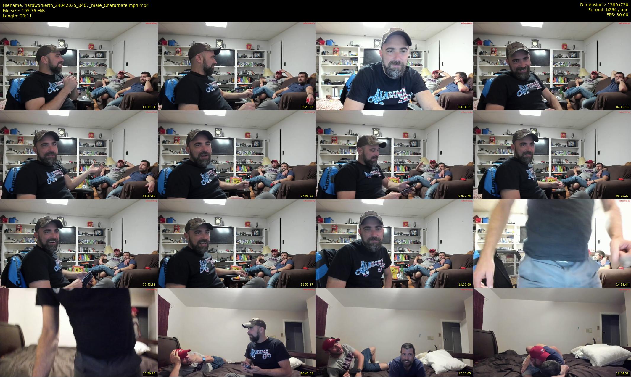 hardworkertn — 21 minute Chaturbate male cam show recording, 720p, Apr 24, 2025