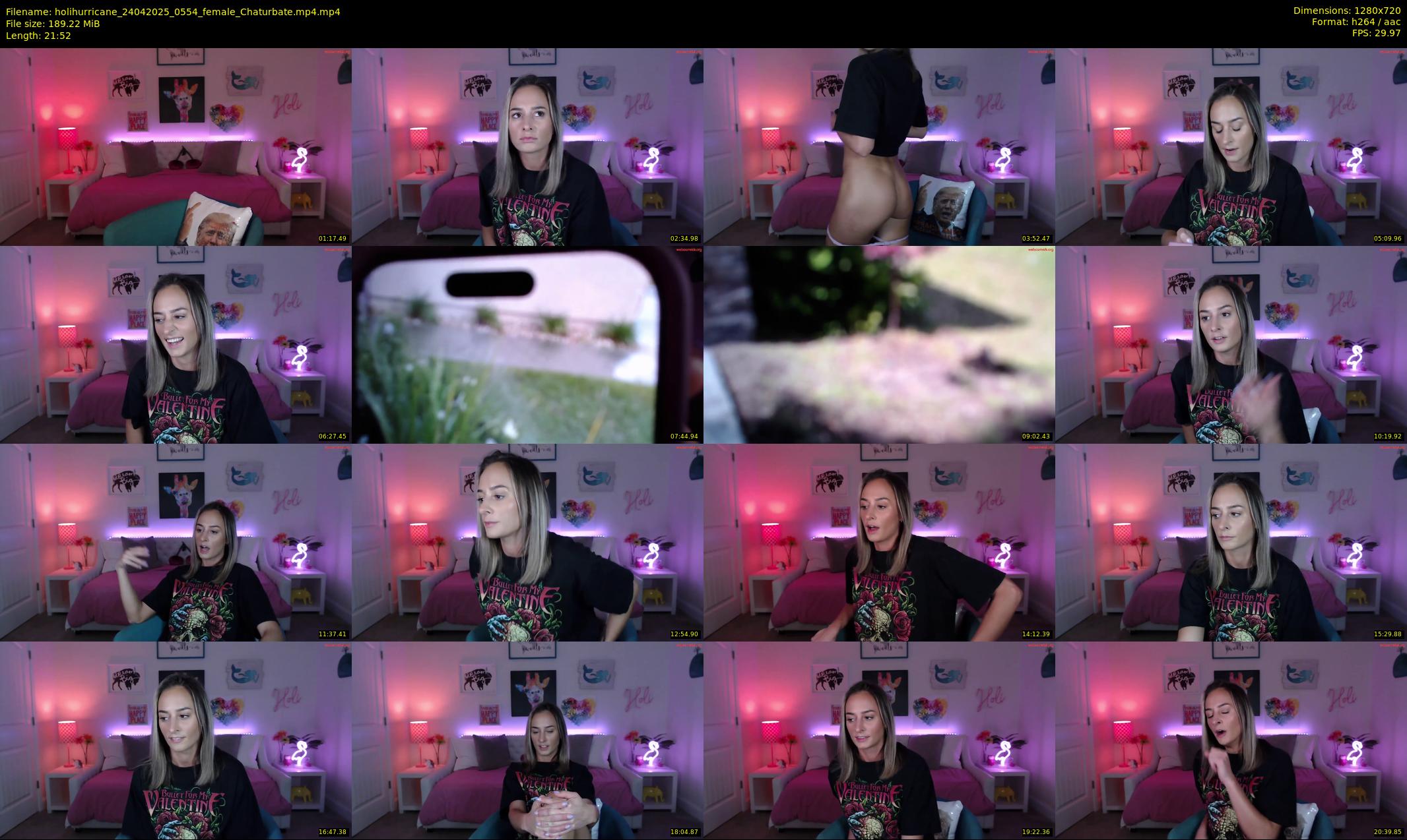 holihurricane — 22 minute Chaturbate female cam show recording, 720p, Apr 24, 2025