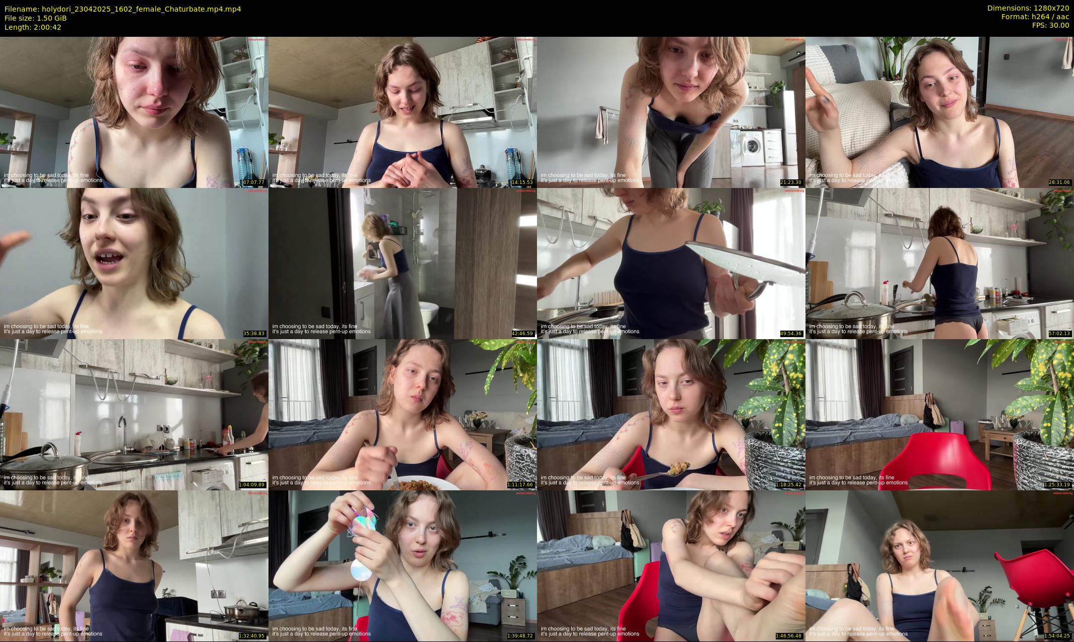 holydori — 121 minute Chaturbate female cam show recording, 720p, Apr 23, 2025